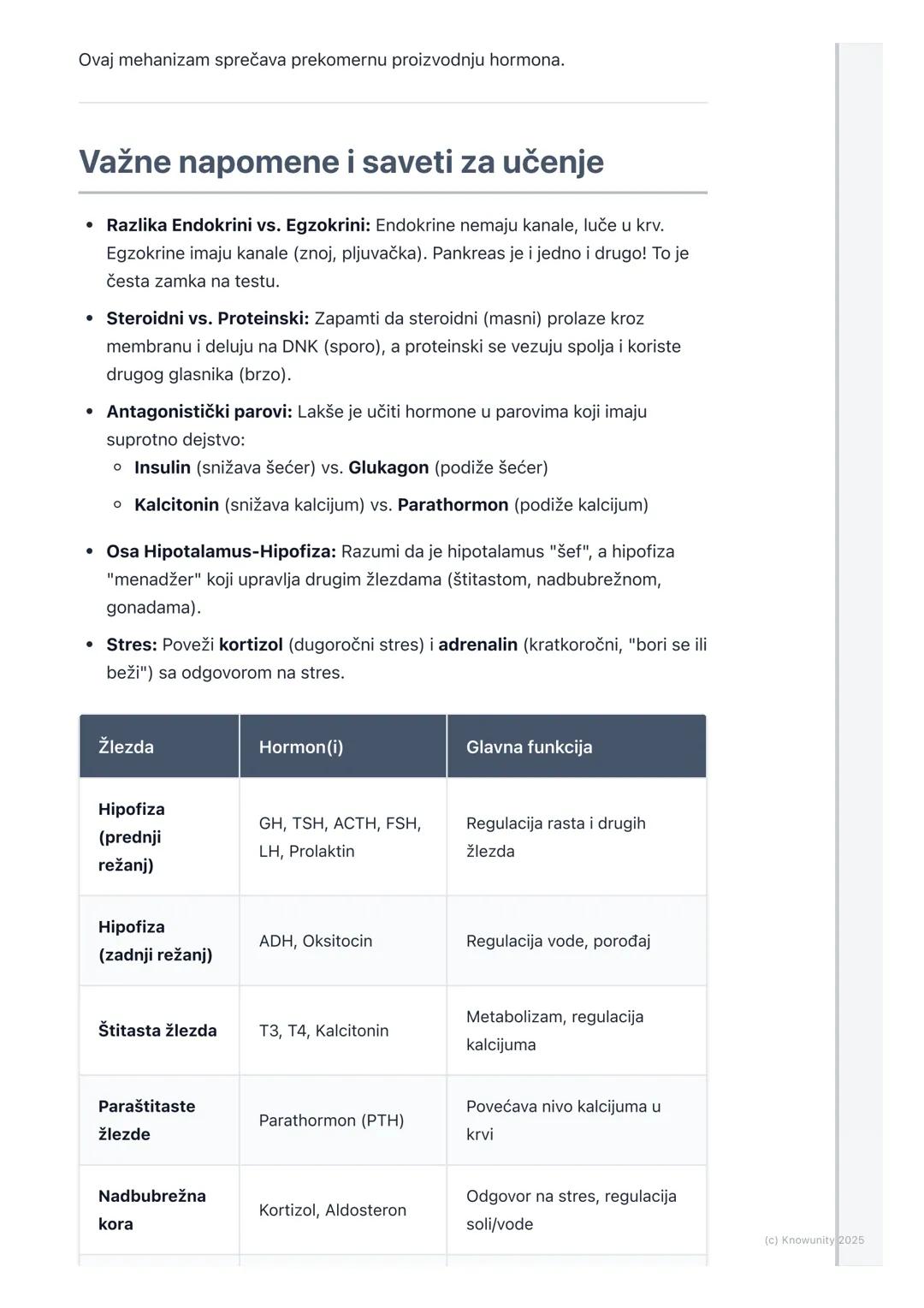 # Endokrini sistem

## Uvod u endokrini sistem

Endokrini sistem je, pored nervnog sistema, ključni regulatorni sistem u našem
telu. Dok ner