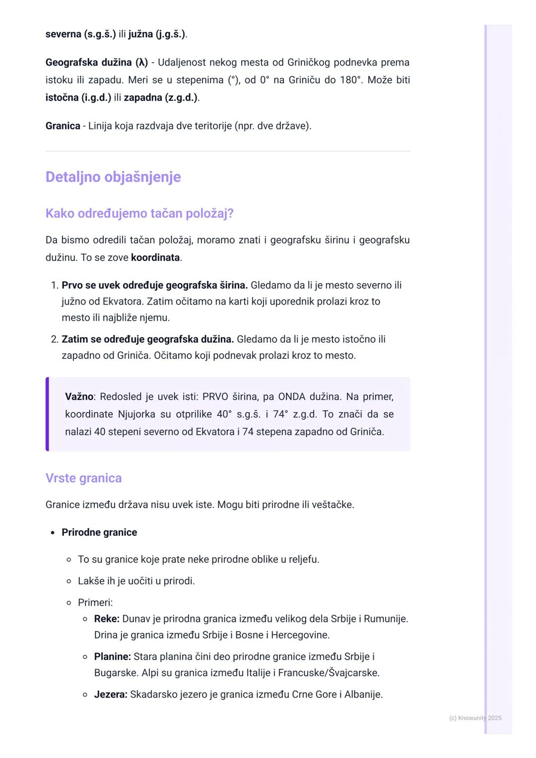 # Geografski položaj i granice

Uvod u geografski položaj

Geografski položaj je kao adresa za bilo koje mesto na planeti Zemlji. Da bismo
t