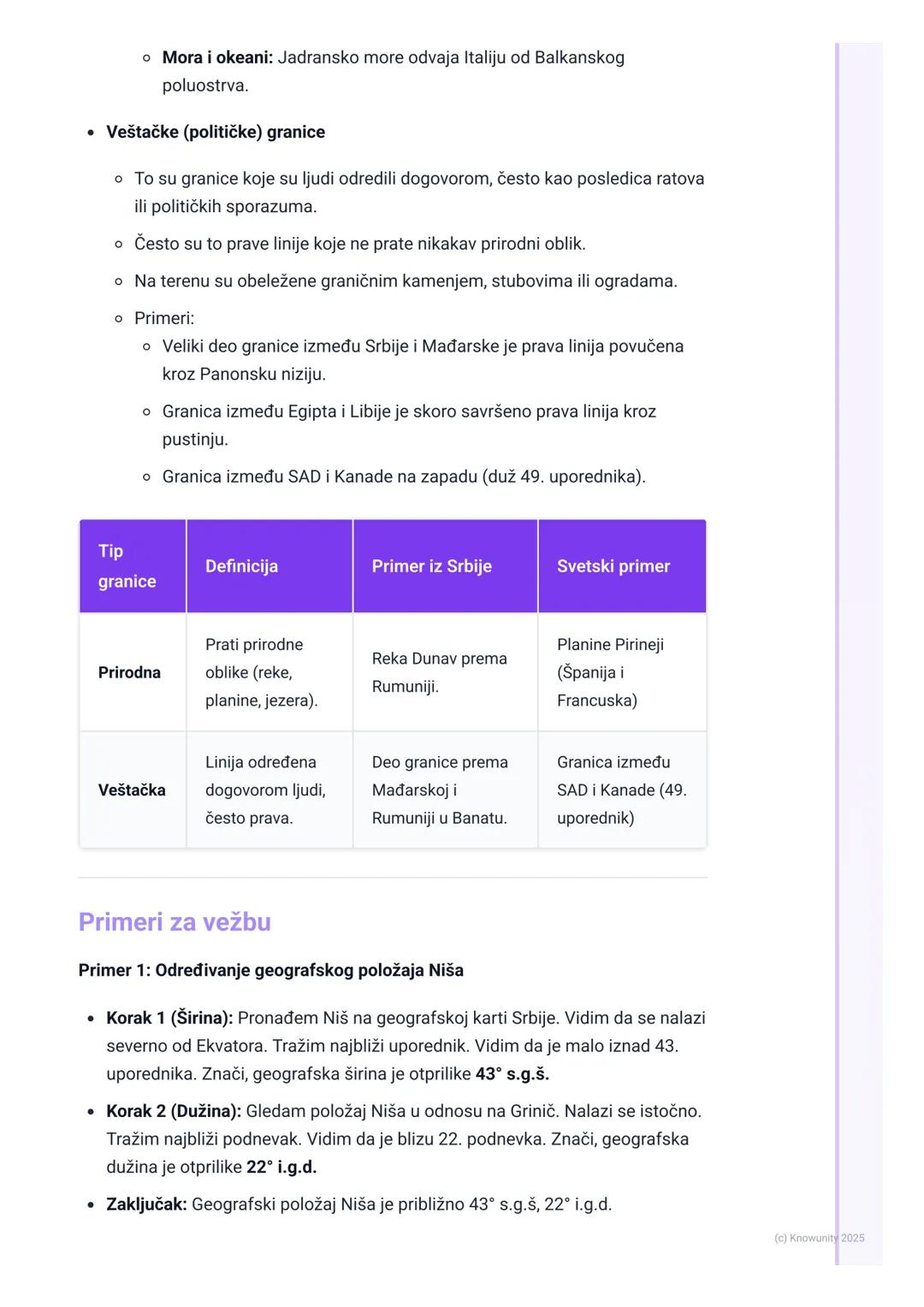 # Geografski položaj i granice

Uvod u geografski položaj

Geografski položaj je kao adresa za bilo koje mesto na planeti Zemlji. Da bismo
t