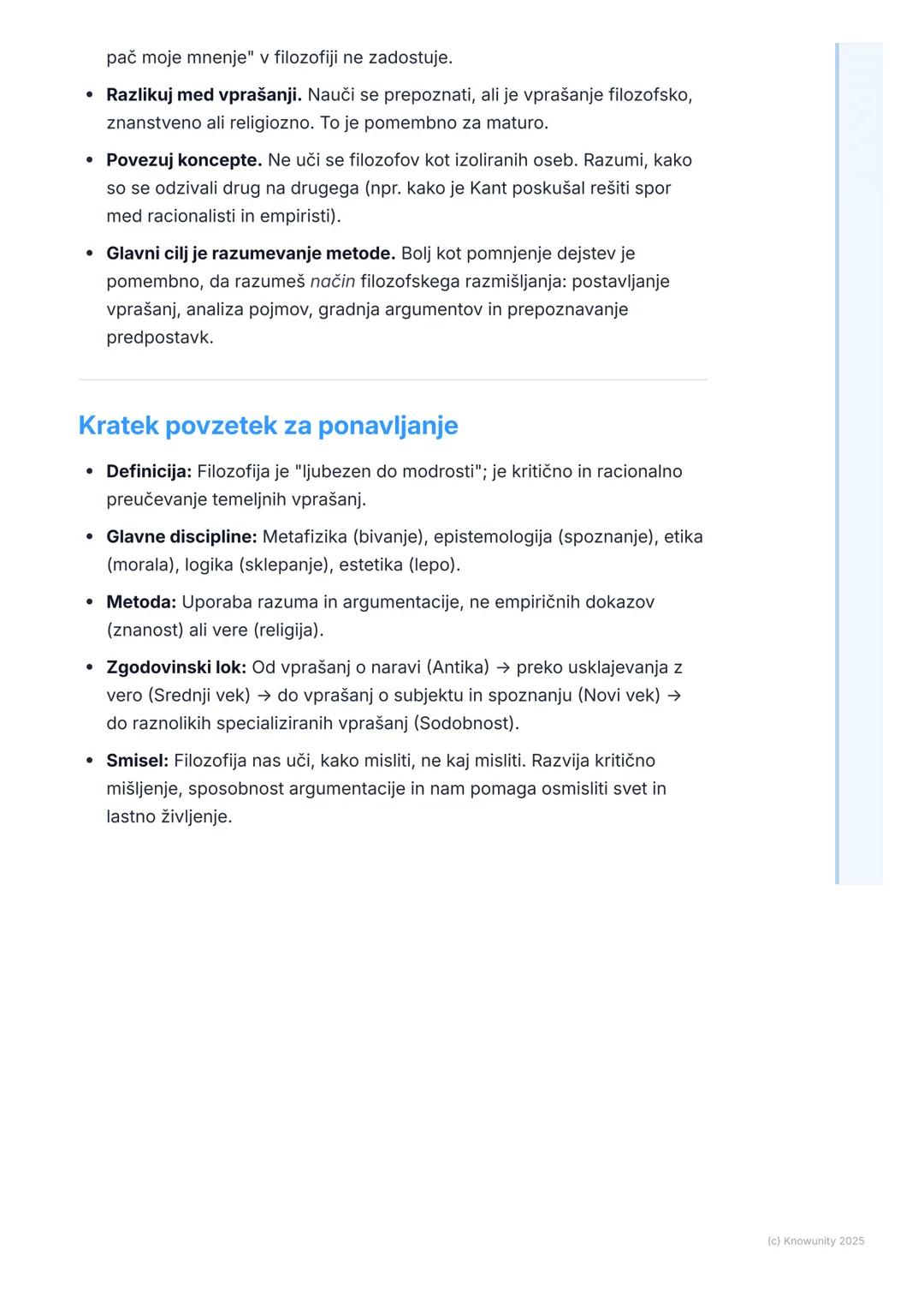 # Kaj je filozofija?

## Uvodna opredelitev

Filozofija dobesedno pomeni "ljubezen do modrosti" (iz gr. philein - ljubiti,
sophia - modrost)