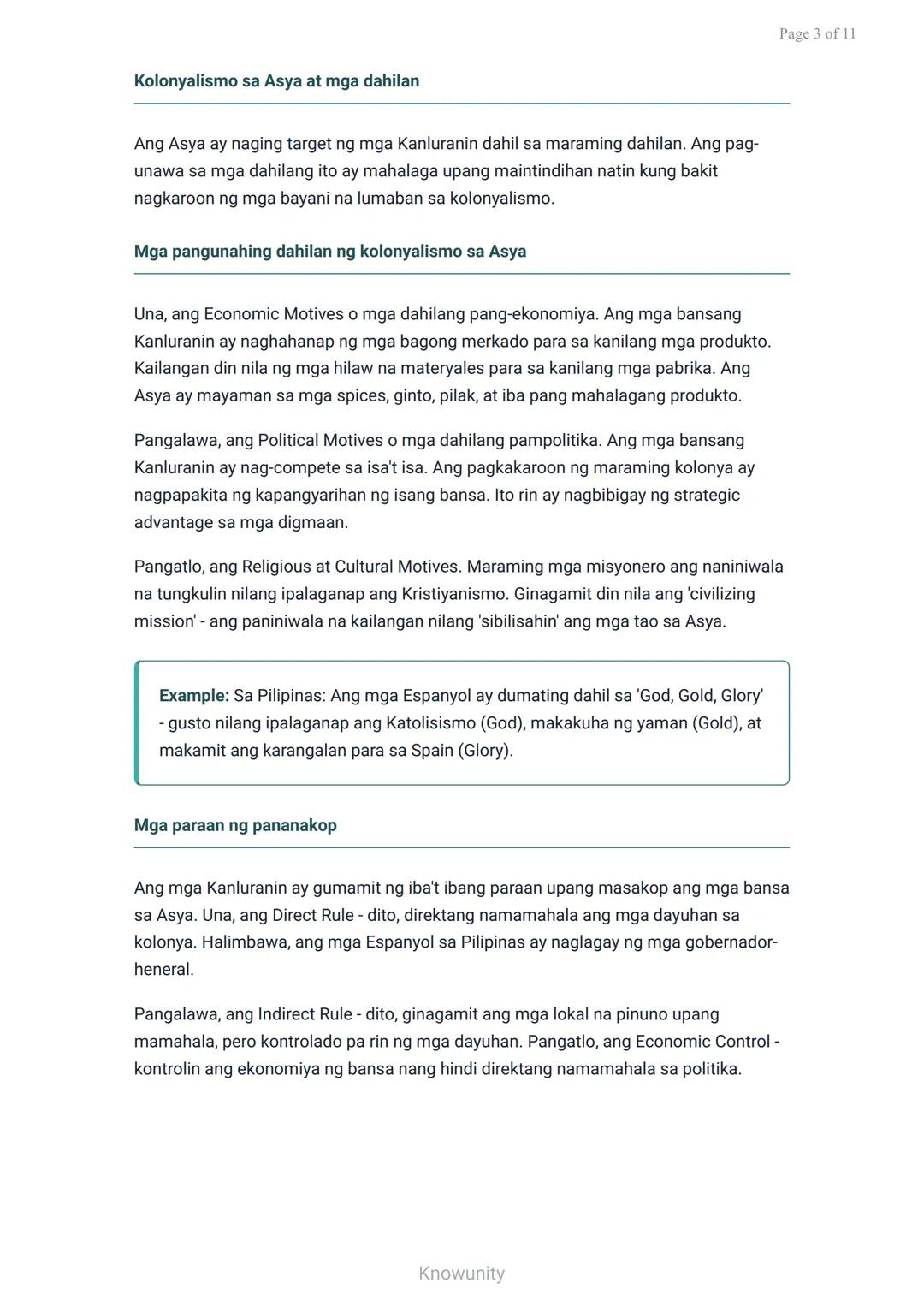 Kolonyalismo at Imperyalismo sa Asya at Pilipinas: Mga Bayani
Pag-aaral sa mga bayani at personalidad sa panahon ng
kolonyalismo
Mga Layunin