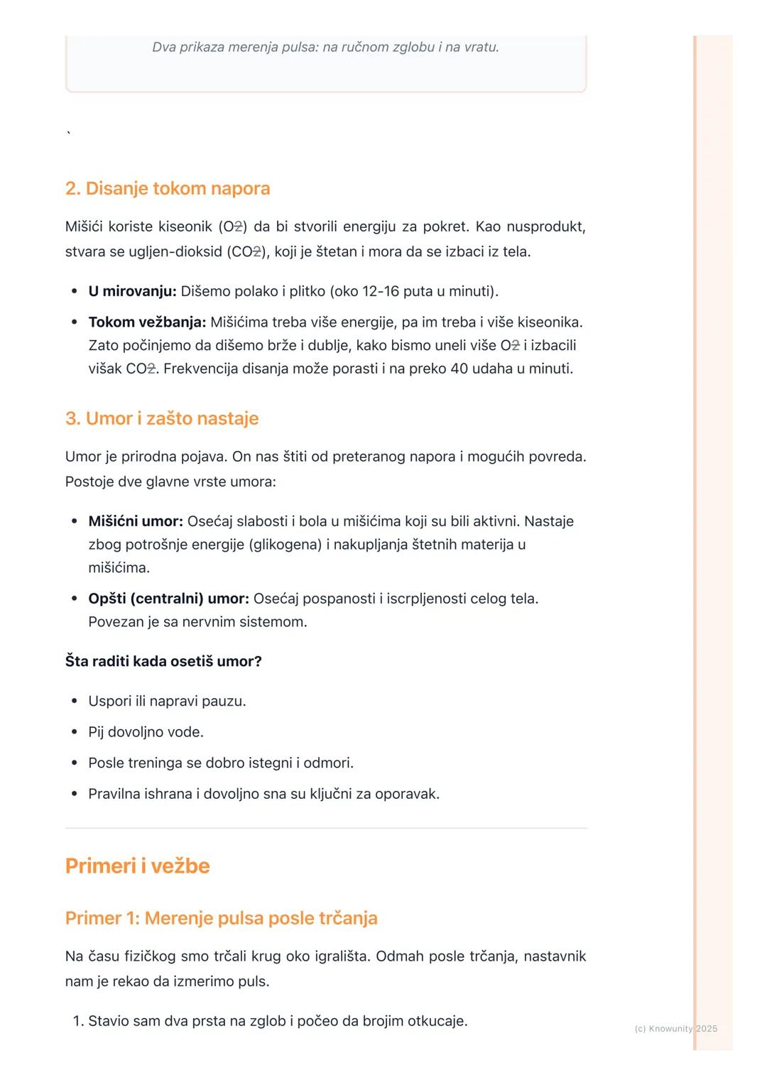 # Osnovni fiziološki pojmovi

Uvod u osnovne fiziološke pojmove

Kada vežbamo na času fizičkog, naše telo se menja. Počinjemo da dišemo
brže