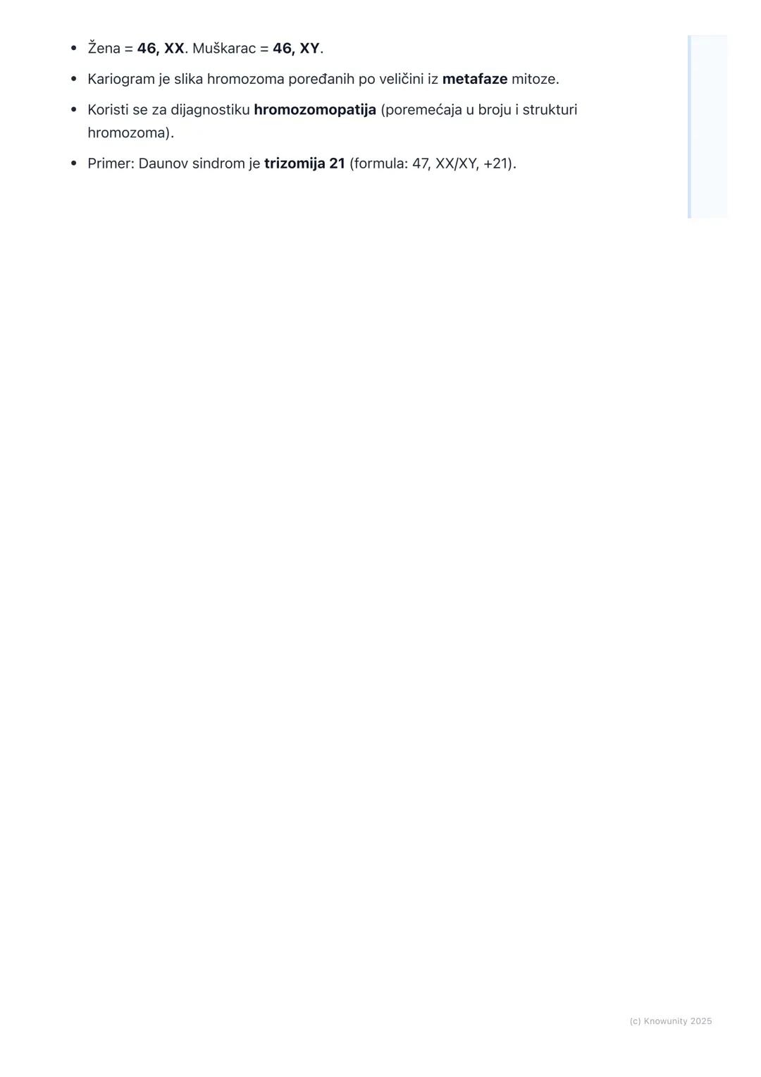 # Kariotip čoveka

Šta je kariotip čoveka?

Kariotip predstavlja celokupan skup hromozoma u jednoj telesnoj (somatskoj)
ćeliji organizma. To