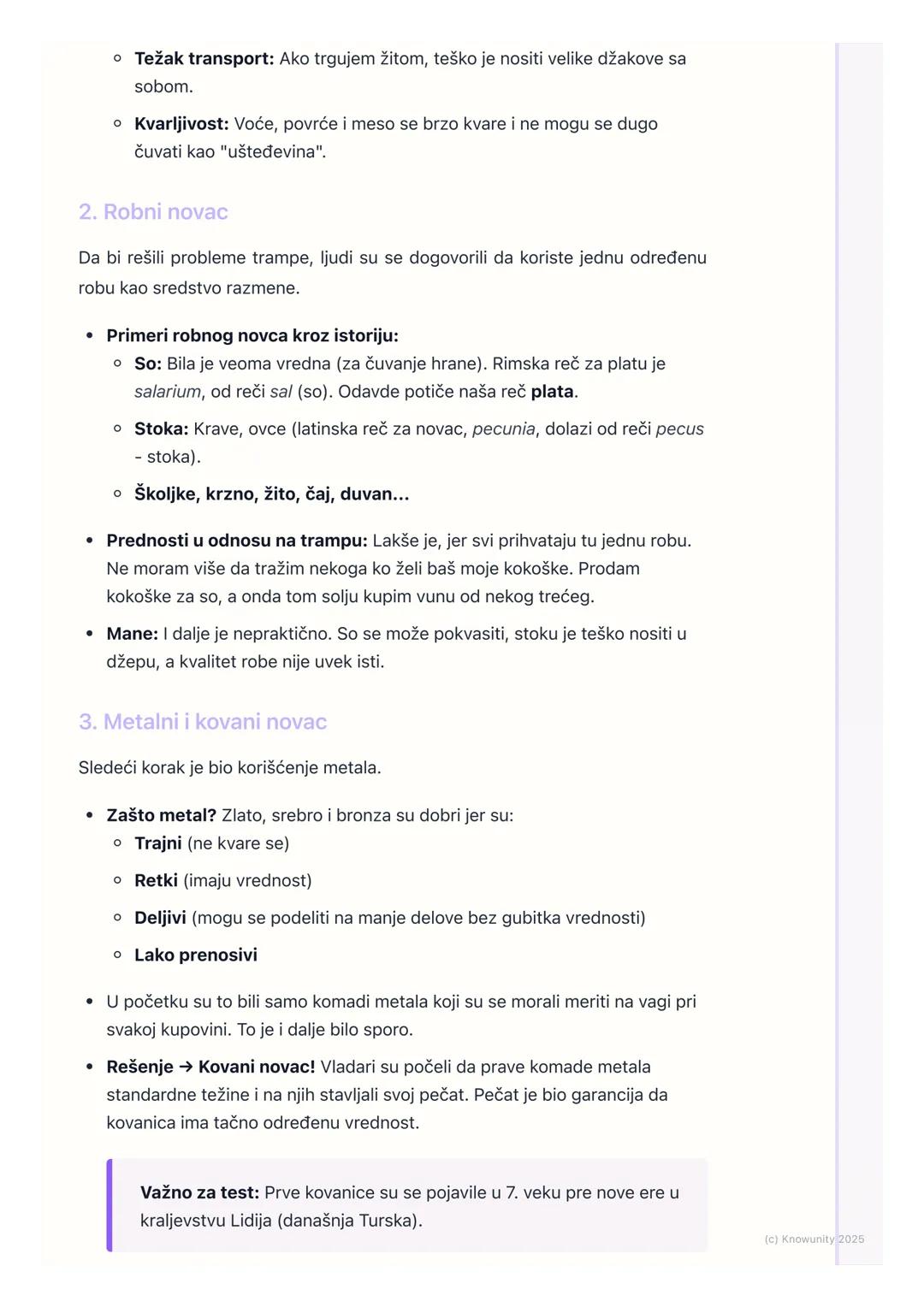 # Istorija novca

Uvod u istoriju novca

Novac nije oduvek postojao kao danas (papirne novčanice i kovanice). Pre
nego što je izmišljen nova