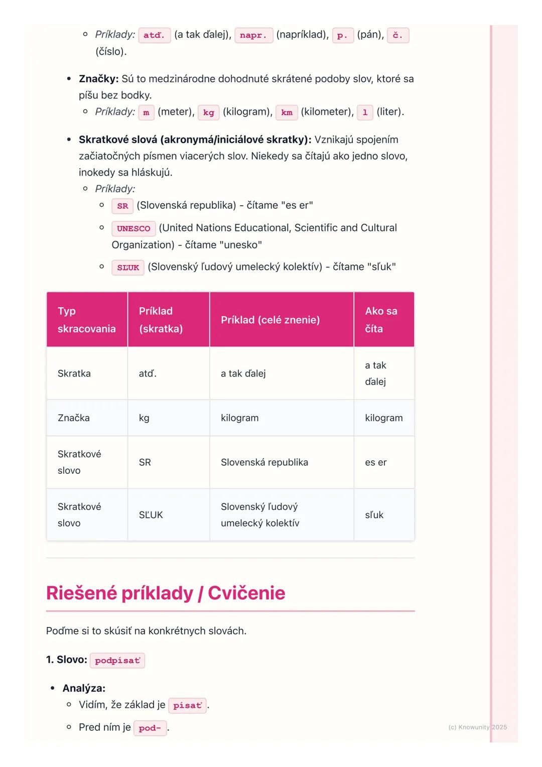 # Tvorenie slov

Prehľad / Úvod

Takže, dnes si zopakujeme a lepšie pochopíme, ako vlastne vznikajú nové
slová v slovenčine. Je to dôležité,