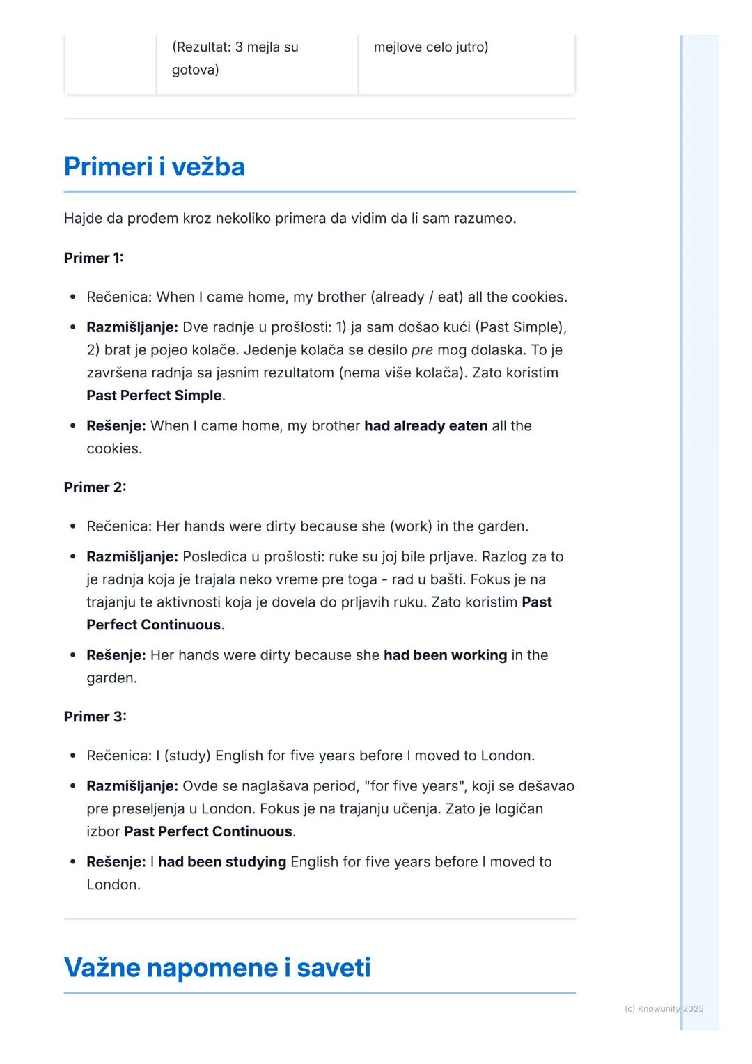 # Prošla vremena: Past Perfect
Simple i Continuous

Pregled i uvod

Ovo su vremena koja se koriste da se govori o "prošlosti u prošlosti". Z