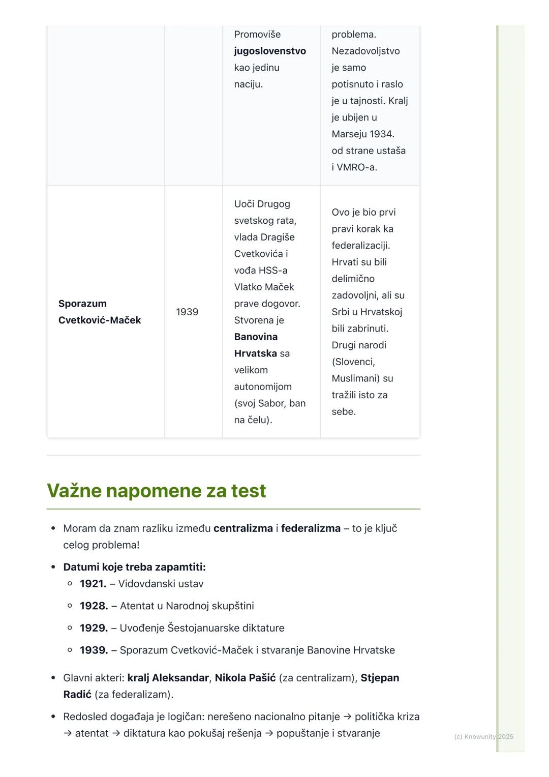 # Unutrašnji problemi i
nacionalno pitanje

Uvod: Stvaranje države i prvi problemi

Nakon Prvog svetskog rata, 1. decembra 1918. godine, stv
