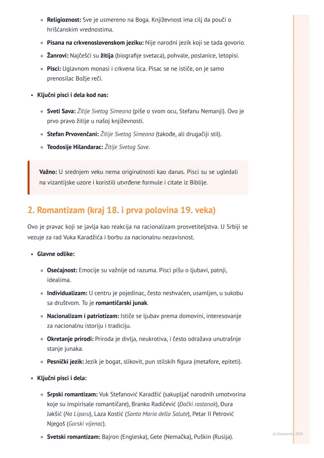 # Književne epohe i pravci

Uvodni pregled književnih epoha

Književne epohe su veliki vremenski periodi u istoriji književnosti koji imaju 