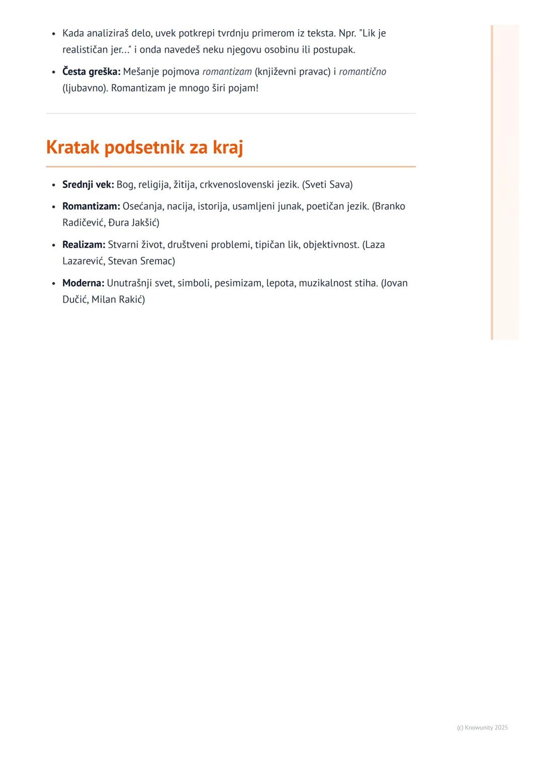 # Književne epohe i pravci

Uvodni pregled književnih epoha

Književne epohe su veliki vremenski periodi u istoriji književnosti koji imaju 