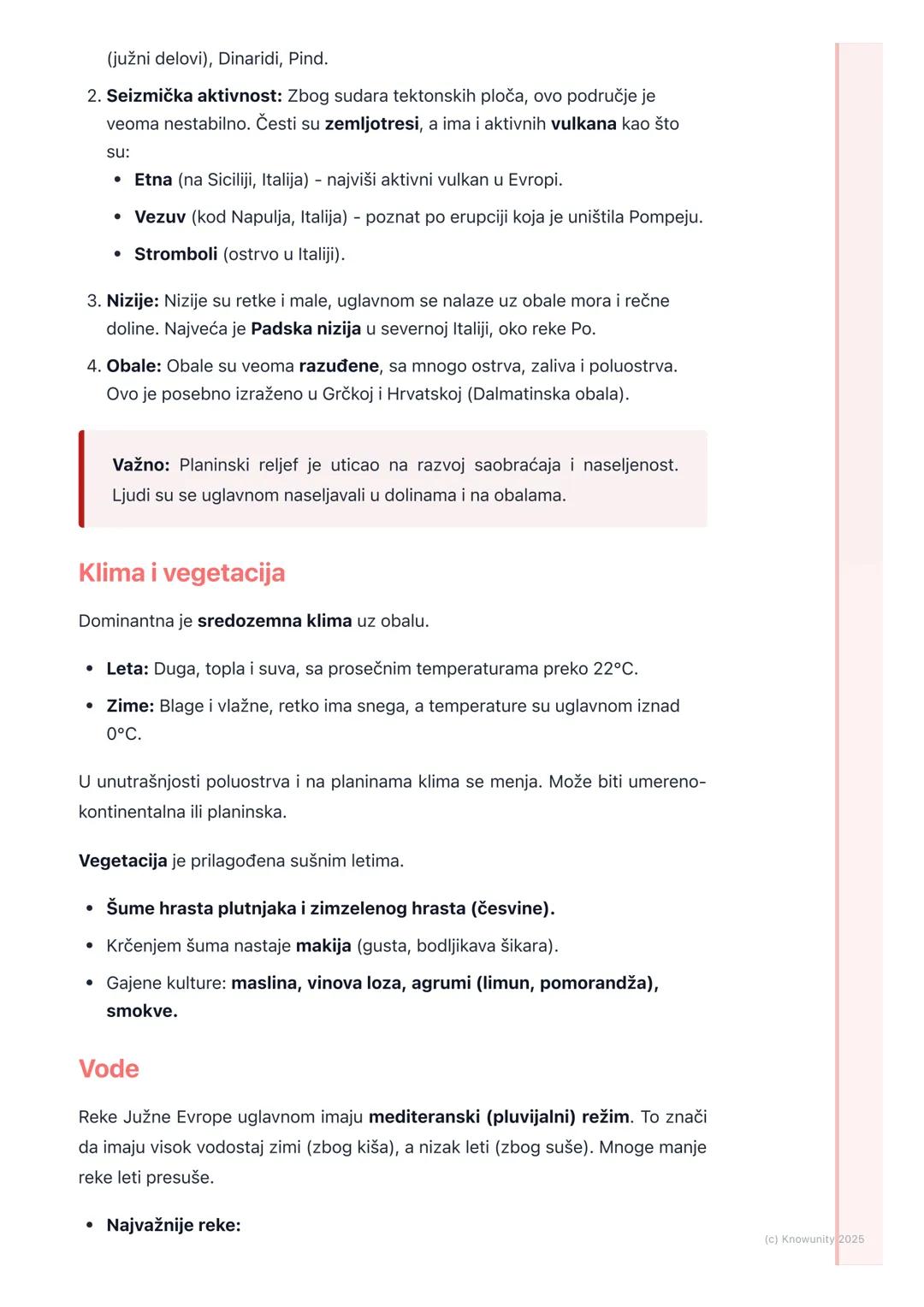 # Opšte karakteristike Južne
Evrope

Opšte karakteristike Južne Evrope

Južna Evropa obuhvata tri velika poluostrva u Sredozemnom moru: Piri