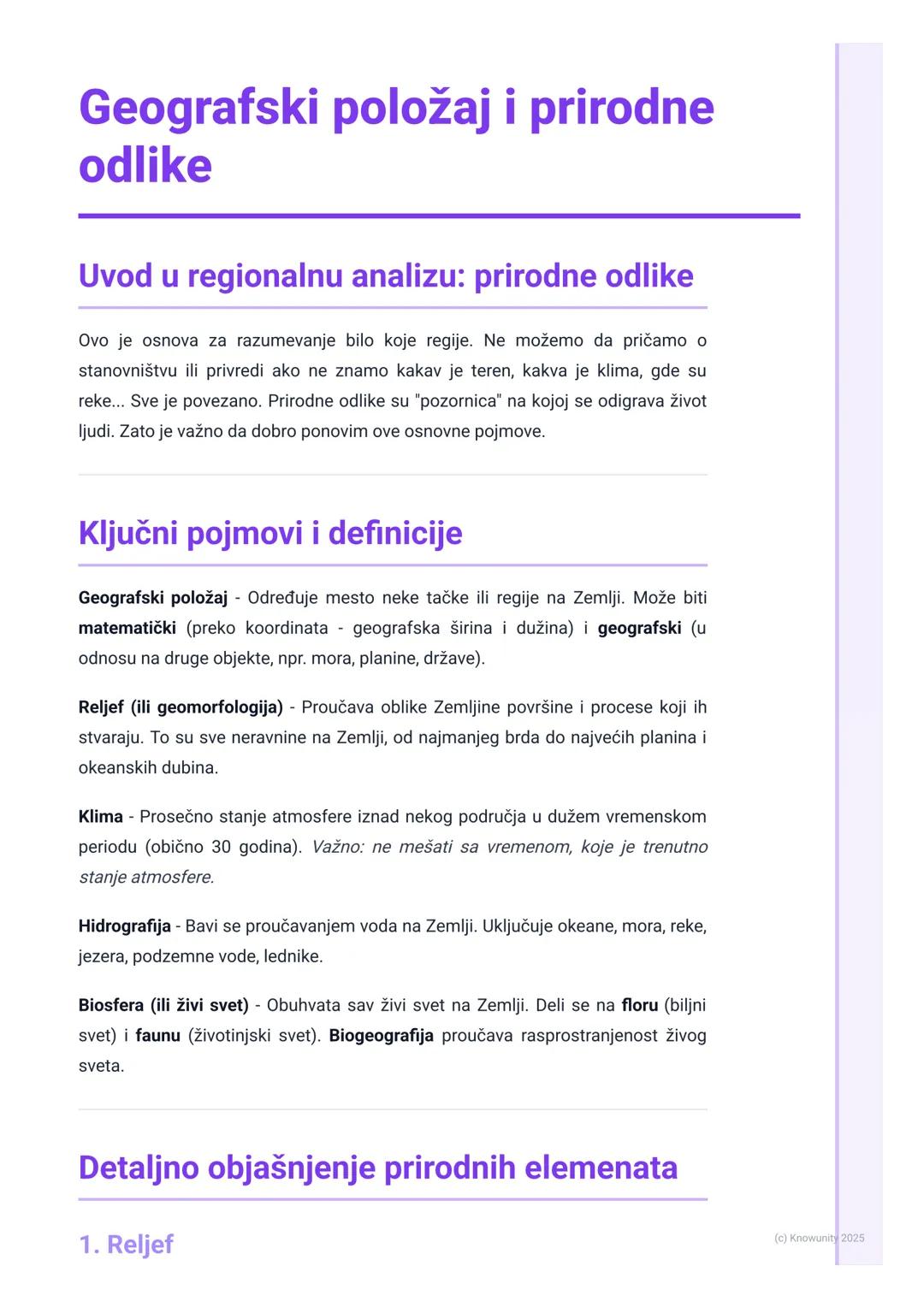 Geografski položaj i prirodne odlike