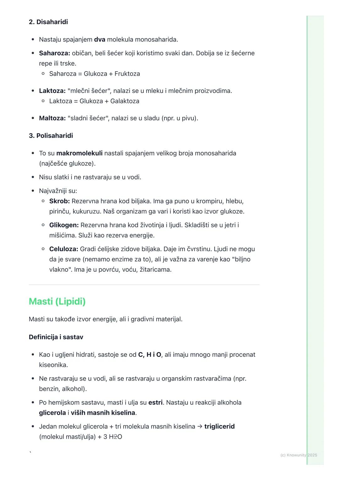 # Ugljeni hidrati, masti i proteini

Uvod u organska jedinjenja sa biološkim značajem

Ovo su najvažnija organska jedinjenja za živa bića. Z