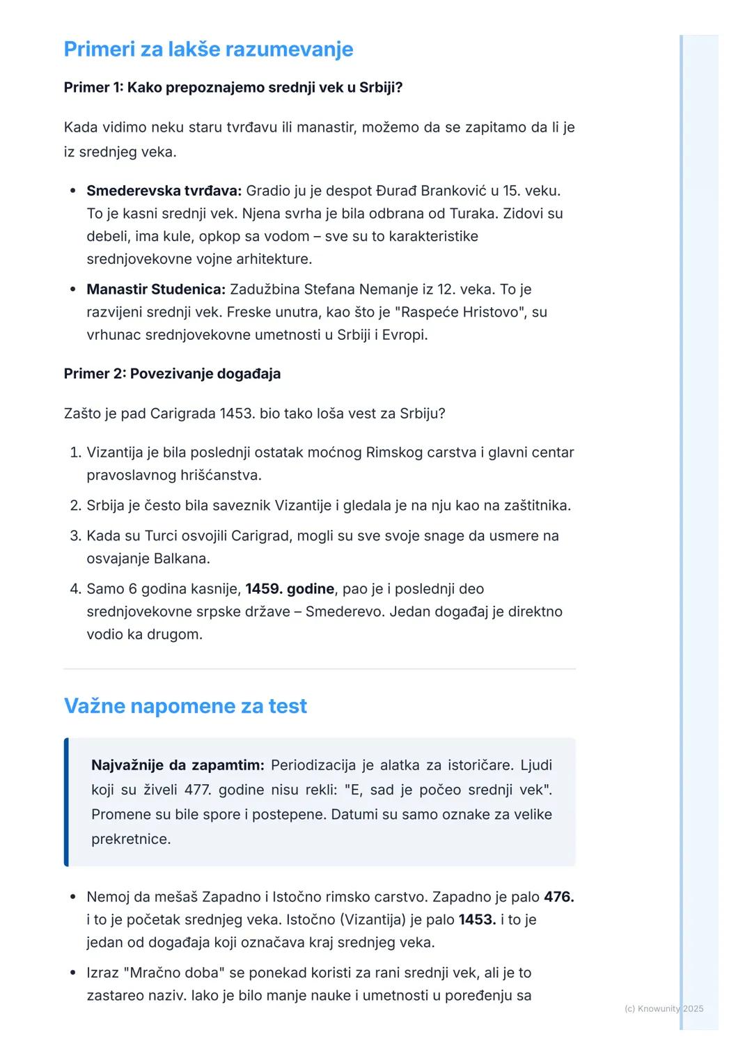 # Šta je srednji vek?

Uvod u srednji vek

Srednji vek je dugačak period u istoriji Evrope. Nalazi se između Starog veka
(Antike) i Novog ve