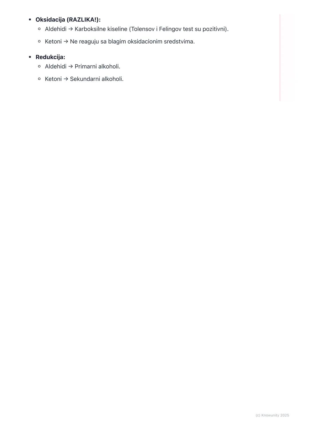 # Aldehidi i ketoni

Uvod i opšte karakteristike

Aldehidi i ketoni su organska jedinjenja koja sadrže karbonilnu grupu ($c=0$).
Ovo je njih