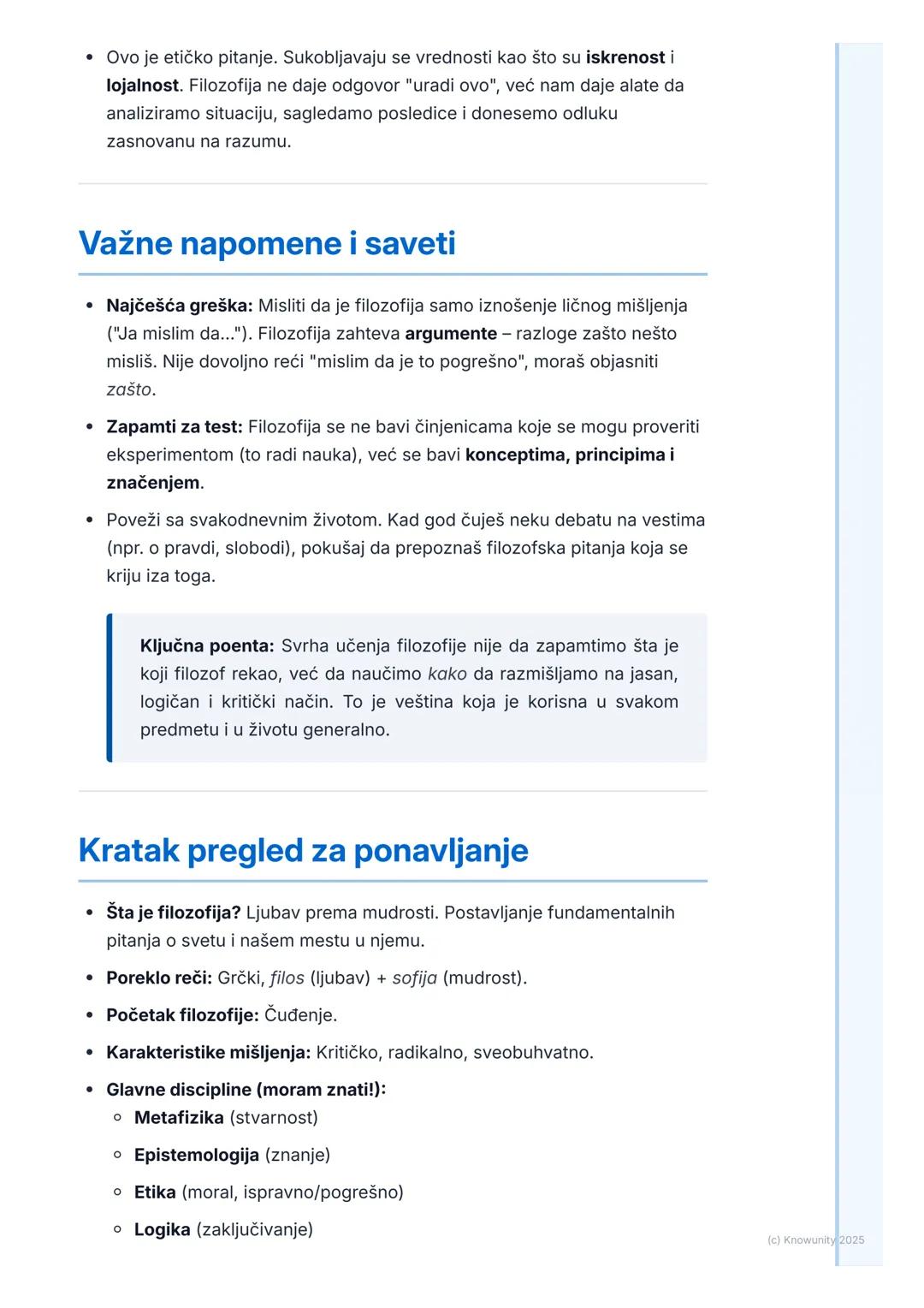 # Šta je filozofija?

# Šta je uopšte filozofija?

Filozofija nije samo učenje gomile imena i datuma. To je više kao veština,
način razmišlj