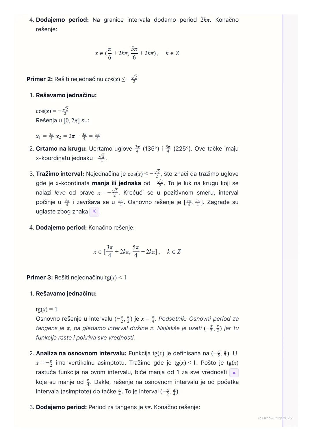 # Trigonometrijske nejednačine

Uvod u trigonometrijske nejednačine

Trigonometrijske nejednačine su one kod kojih se nepoznata x nalazi kao