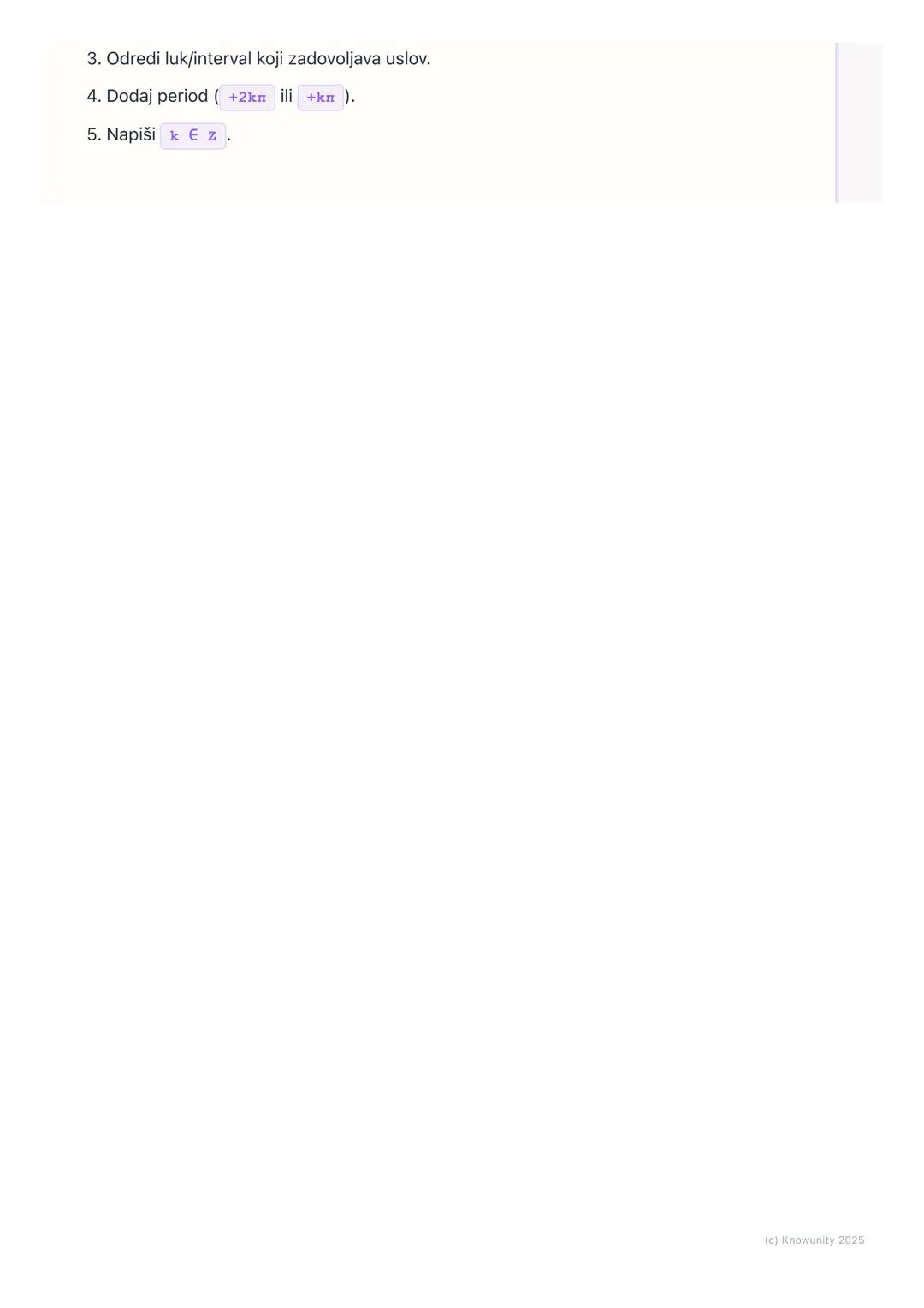 # Trigonometrijske nejednačine

Uvod u trigonometrijske nejednačine

Trigonometrijske nejednačine su one kod kojih se nepoznata x nalazi kao