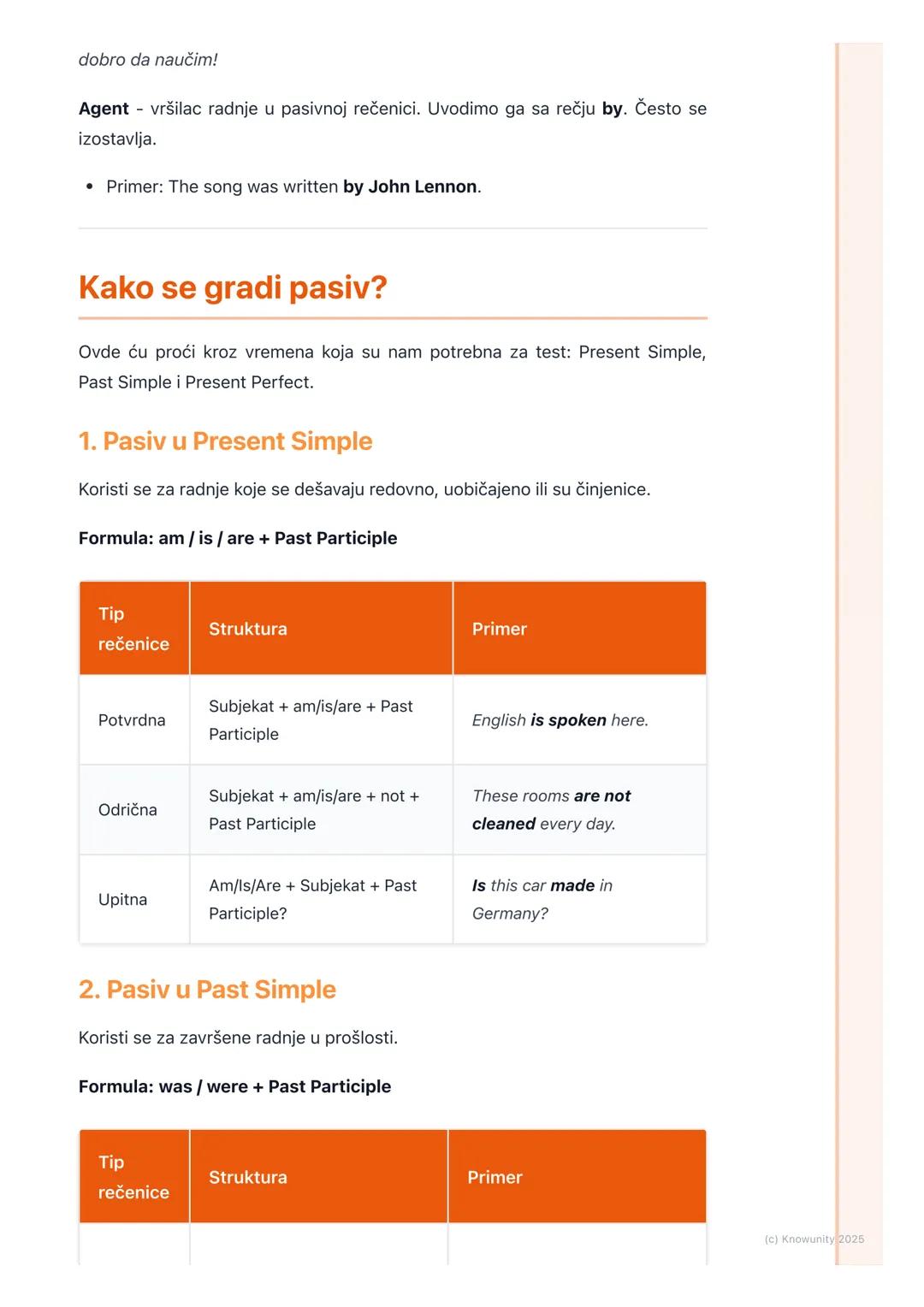 # Pasiv

## Šta je pasiv?

Pasiv (The Passive Voice) je glagolsko stanje koje koristimo kada želimo da
naglasimo radnju, a ne onoga ko je tu