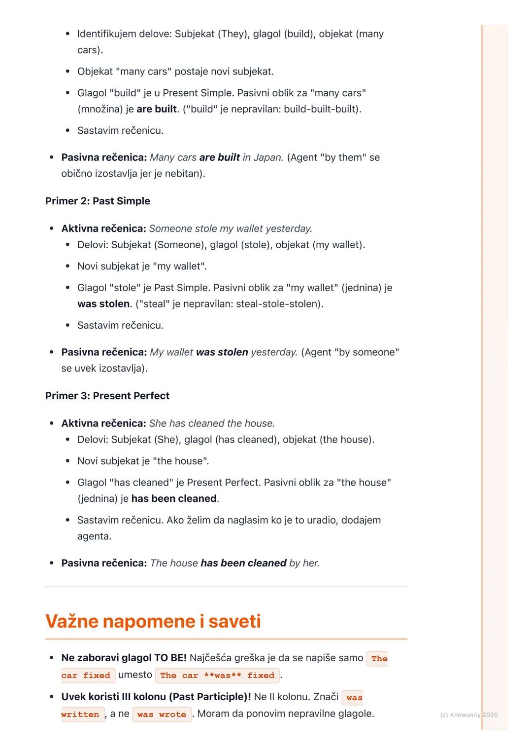 # Pasiv

## Šta je pasiv?

Pasiv (The Passive Voice) je glagolsko stanje koje koristimo kada želimo da
naglasimo radnju, a ne onoga ko je tu