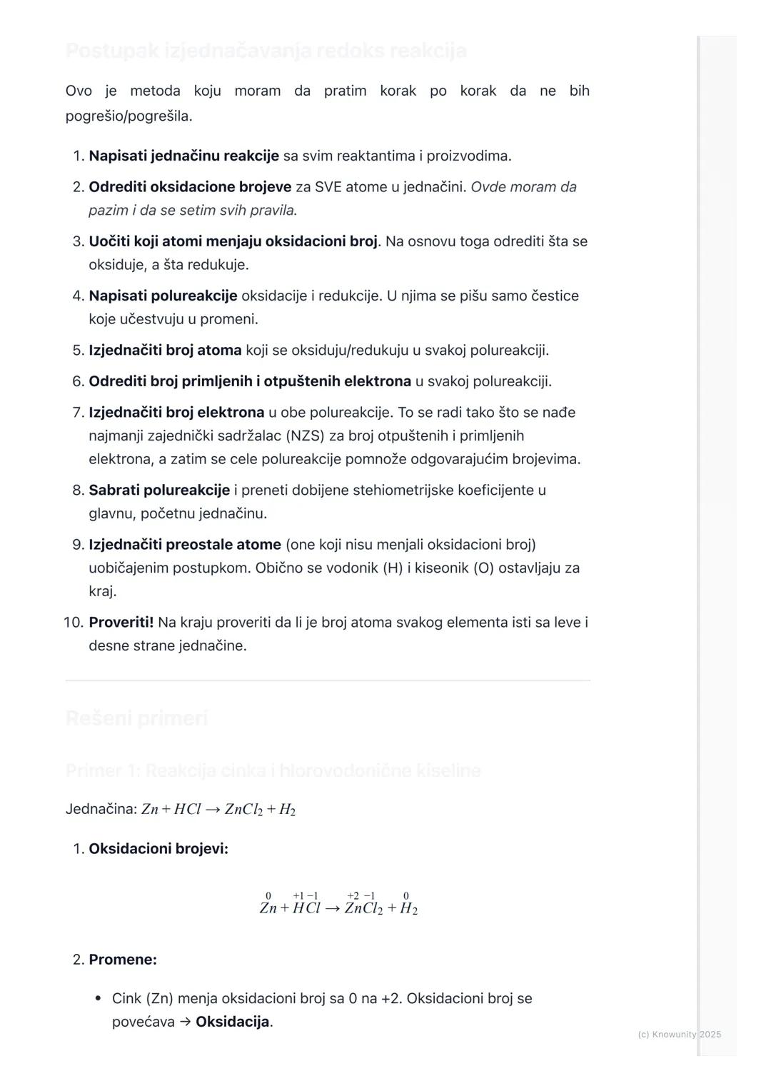 # Izjednačavanje redoks
reakcija

Uvod u izjednačavanje redoks reakcija

Redoks reakcije su hemijske reakcije kod kojih dolazi do promene ok