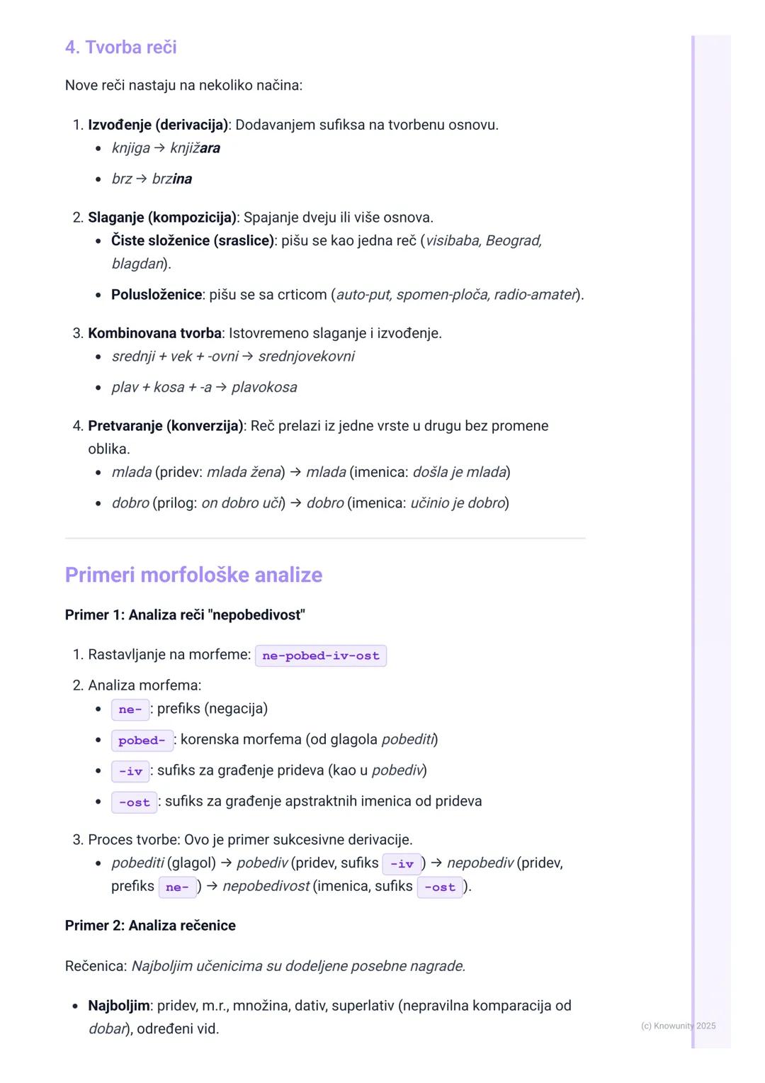# Morfologija

Uvod u morfologiju

Morfologija je deo gramatike koji proučava vrste reči, njihove oblike, strukturu i
građenje. Ne bavi se s