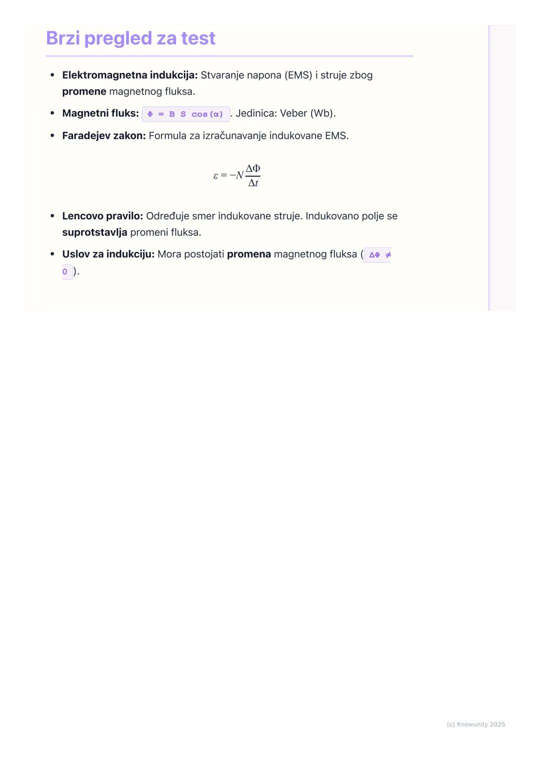 # Elektromagnetna Indukcija i
Faradejev Zakon

Uvod u elektromagnetnu indukciju

Ovo je pojava gde se stvara električna struja u provodniku 