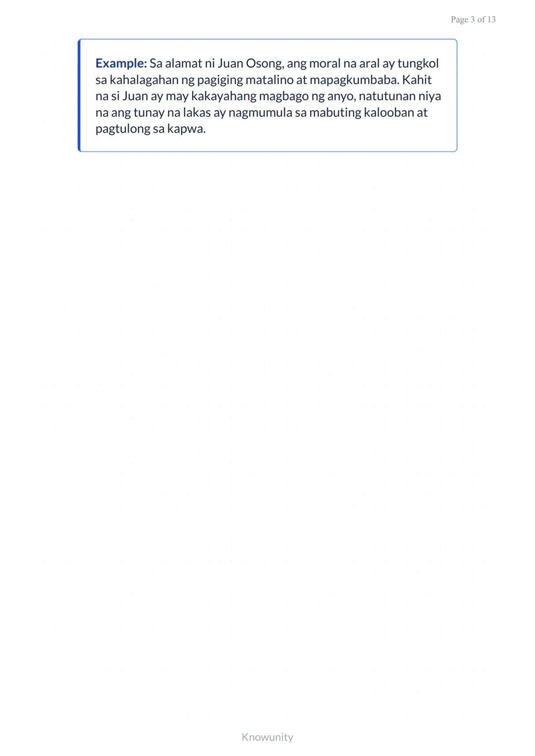 # Pagsusuri ng mga Aral sa Piling Akdang Pampanitikan

Pag-aaral kung paano hanapin at unawain ang mga moral na aral sa literatura

## Mga L