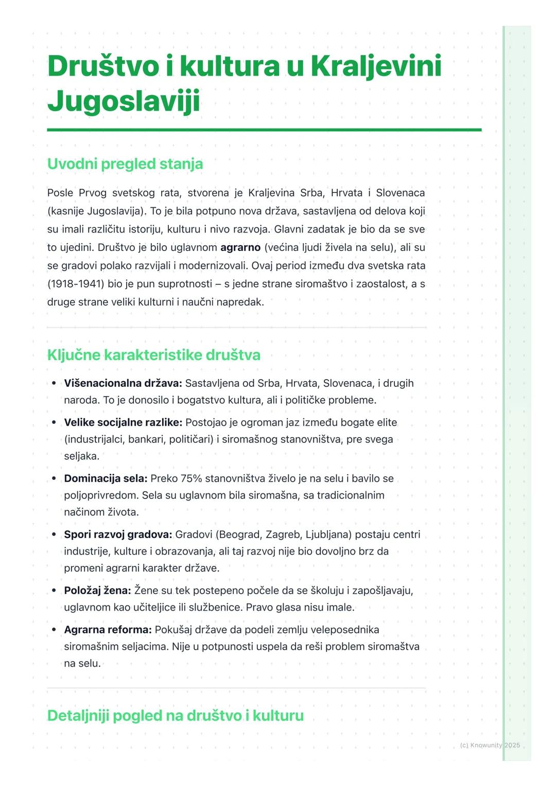 Društvo i kultura u Kraljevini Jugoslaviji