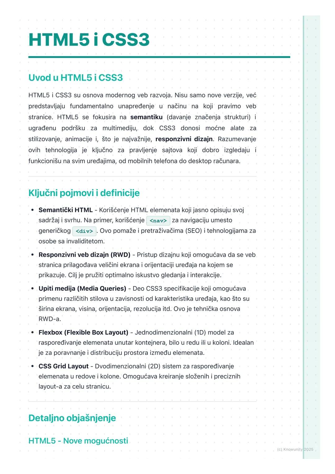HTML5 i CSS3