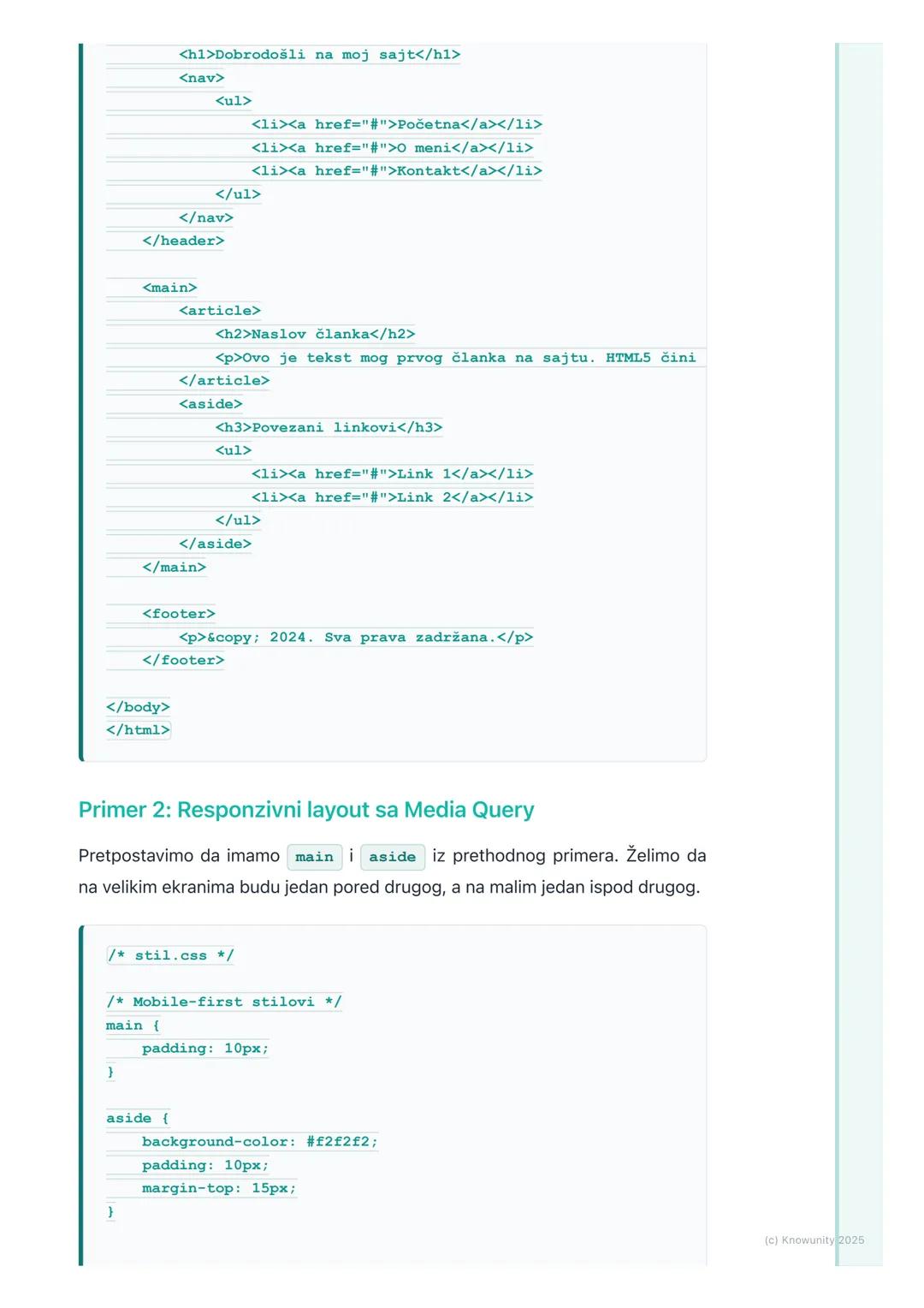 # HTML5 i CSS3

Uvod u HTML5 i CSS3

HTML5 i CSS3 su osnova modernog veb razvoja. Nisu samo nove verzije, već
predstavljaju fundamentalno un
