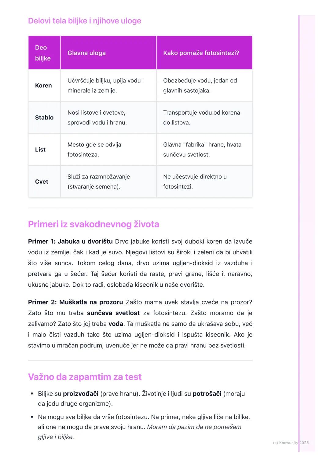 # Opšte Karakteristike Biljaka

Opšte karakteristike biljaka

Biljke su živa bića koja vidimo svuda oko nas - u parkovima, šumama, baštama,
