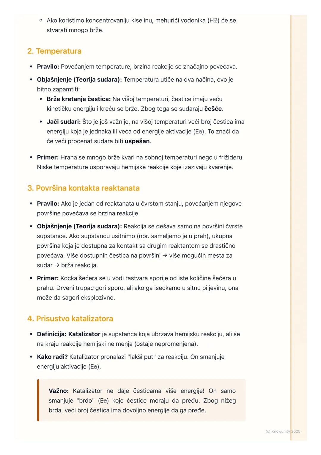 # Brzina hemijske reakcije

Šta je brzina hemijske reakcije?

Brzina hemijske reakcije nam govori koliko brzo reaktanti nestaju, a proizvodi