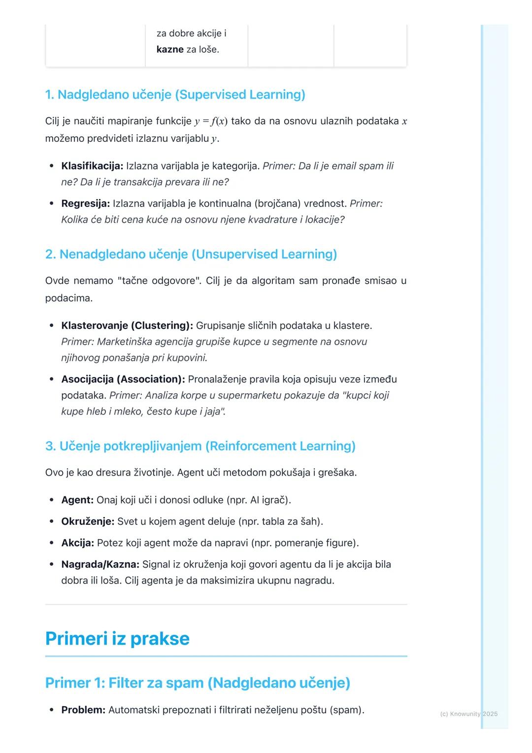 # Veštačka inteligencija i
mašinsko učenje

Uvod u veštačku inteligenciju (VI)

Veštačka inteligencija je široka oblast računarstva koja se 