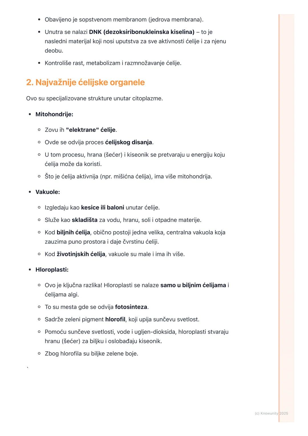 # Građa ćelije

## Uvod u građu ćelije

Sve ćelije, bez obzira da li su biljne ili životinjske, imaju neku osnovnu,
zajedničku građu. One su