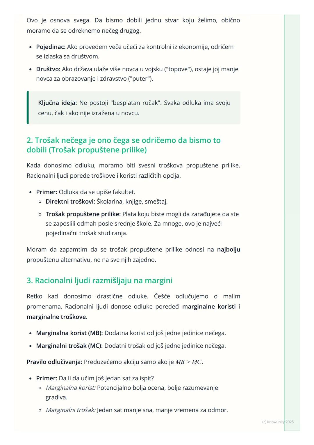 # Ekonomski principi

Uvod u ekonomske principe

Ekonomija se u suštini bavi donošenjem odluka. Pošto su resursi (novac,
vreme, sirovine) og