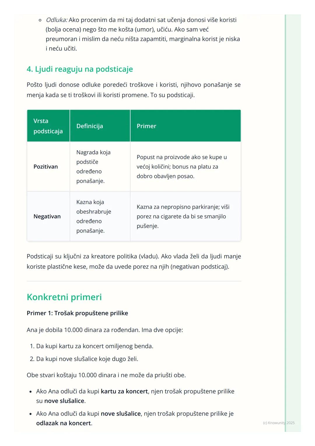 # Ekonomski principi

Uvod u ekonomske principe

Ekonomija se u suštini bavi donošenjem odluka. Pošto su resursi (novac,
vreme, sirovine) og