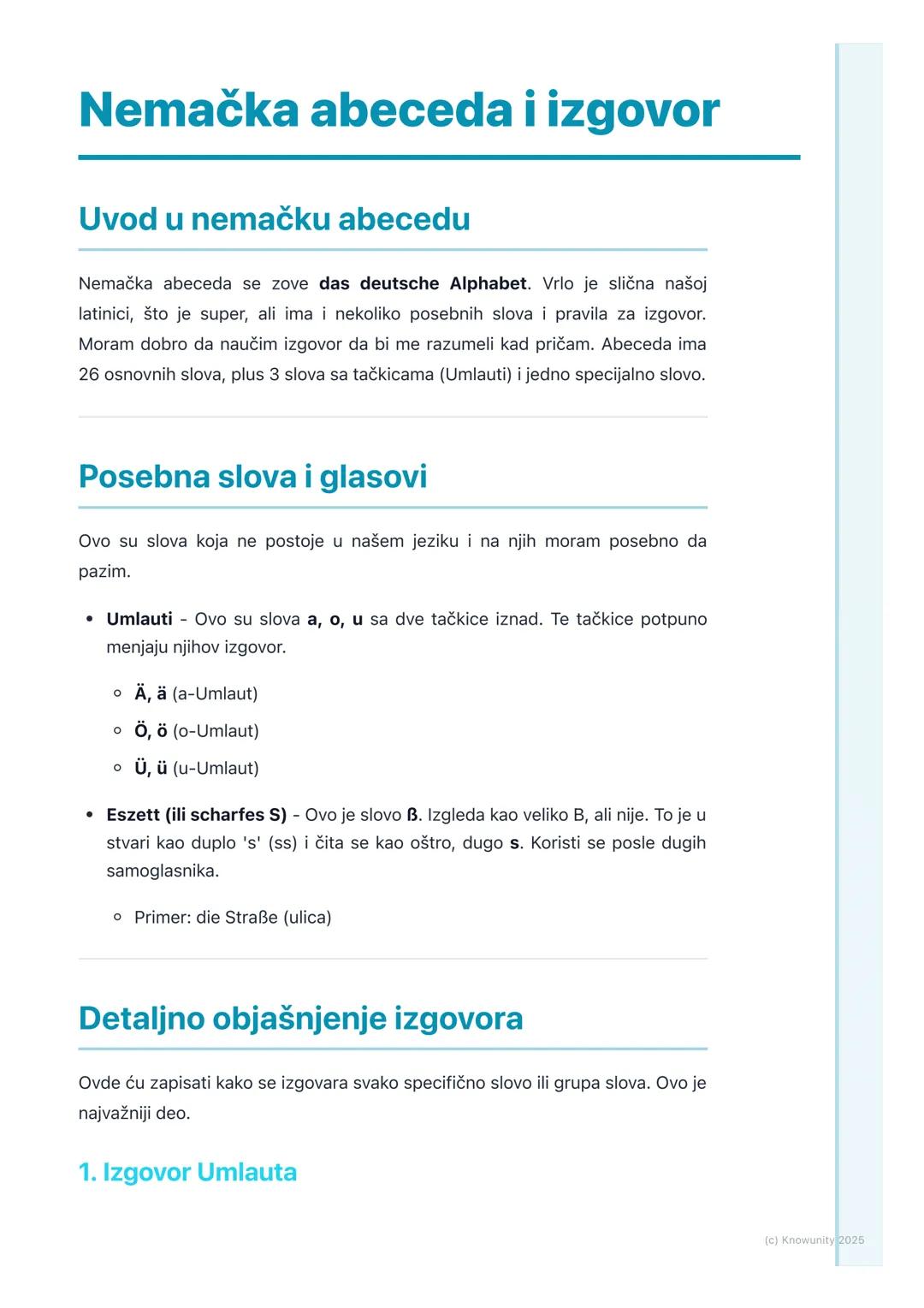 # Nemačka abeceda i izgovor

Uvod u nemačku abecedu

Nemačka abeceda se zove das deutsche Alphabet. Vrlo je slična našoj
latinici, što je su