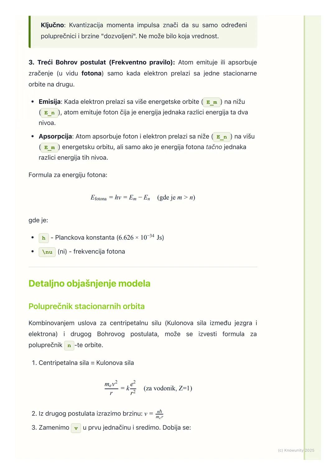 # Bohrov model atoma

Uvod u Bohrov model atoma

Rutherfordov planetarni model atoma je bio dobar početak, ali je imao veliki
problem: po kl