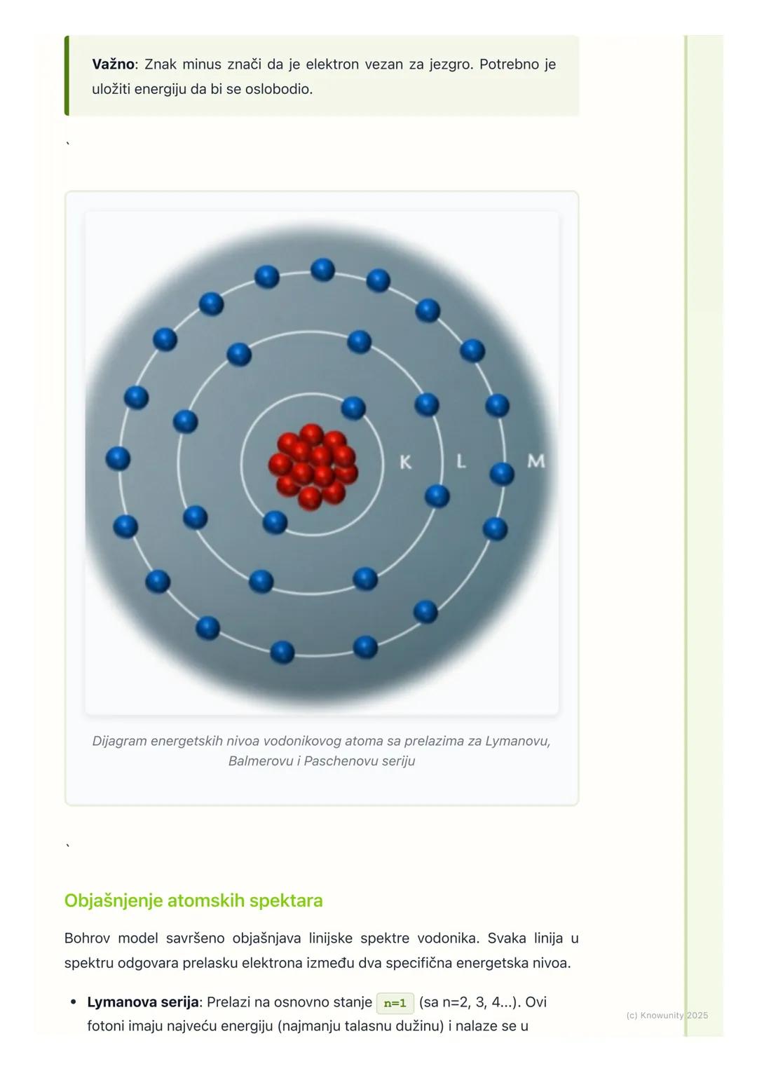# Bohrov model atoma

Uvod u Bohrov model atoma

Rutherfordov planetarni model atoma je bio dobar početak, ali je imao veliki
problem: po kl