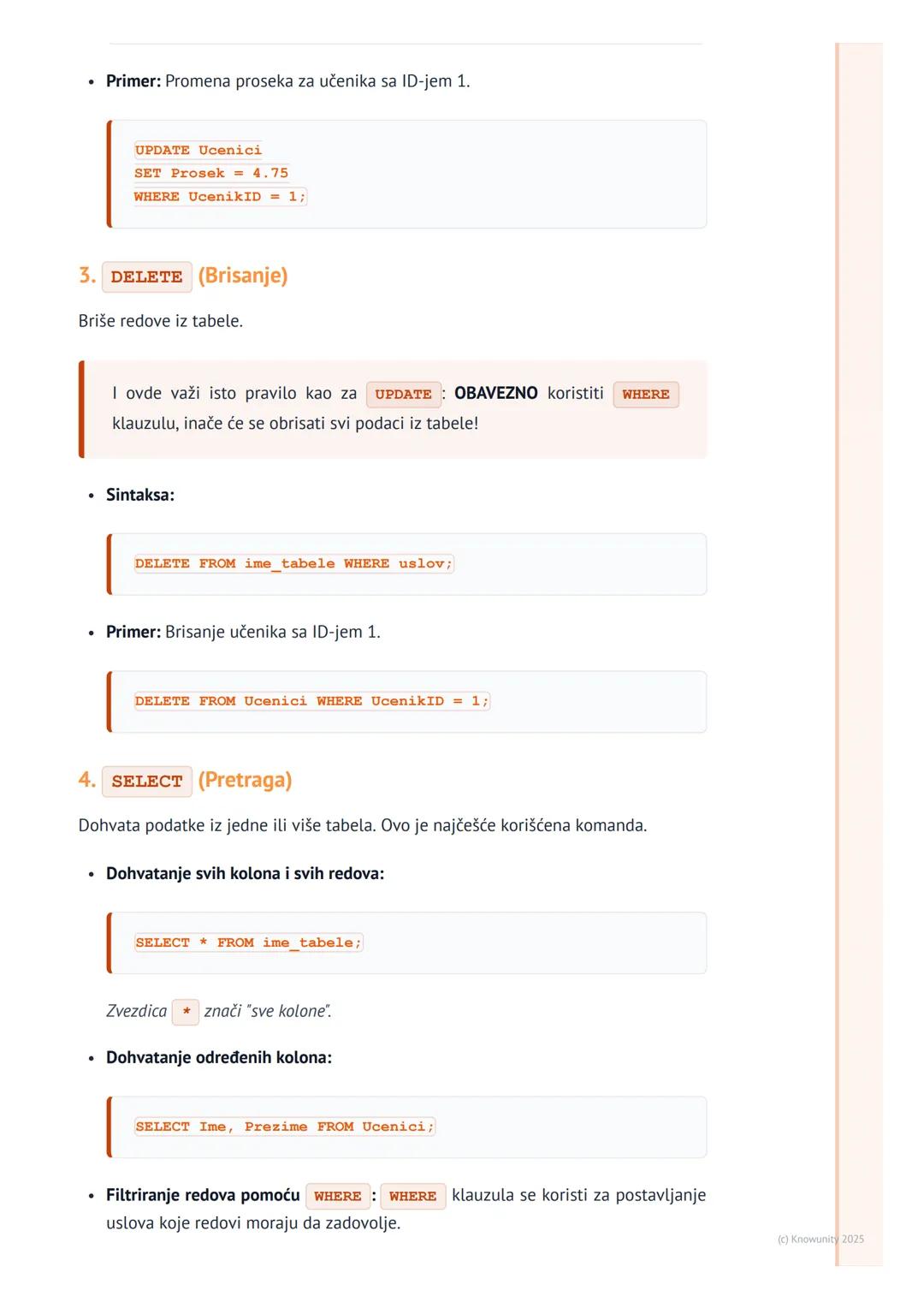# SQL jezik (DDL i DML)

Uvod u SQL jezik

SQL (Structured Query Language) je standardni jezik za rad sa relacionim bazama
podataka. Koristi