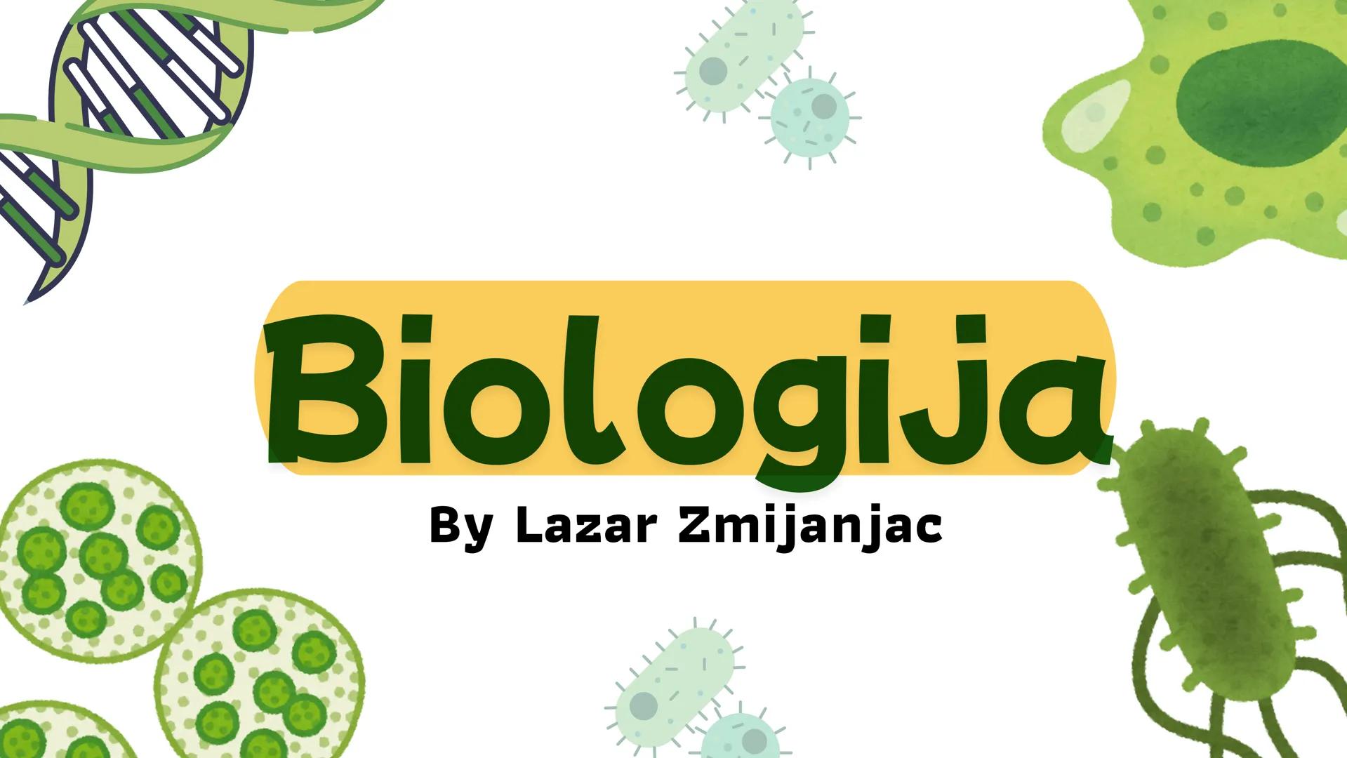 # Biologija

By Lazar Zmijanjac • Zigot - Oplodjena jajna celija
• Zivot celije se naziva celiski ciklus
• Celiski ciklus se deli na interfa