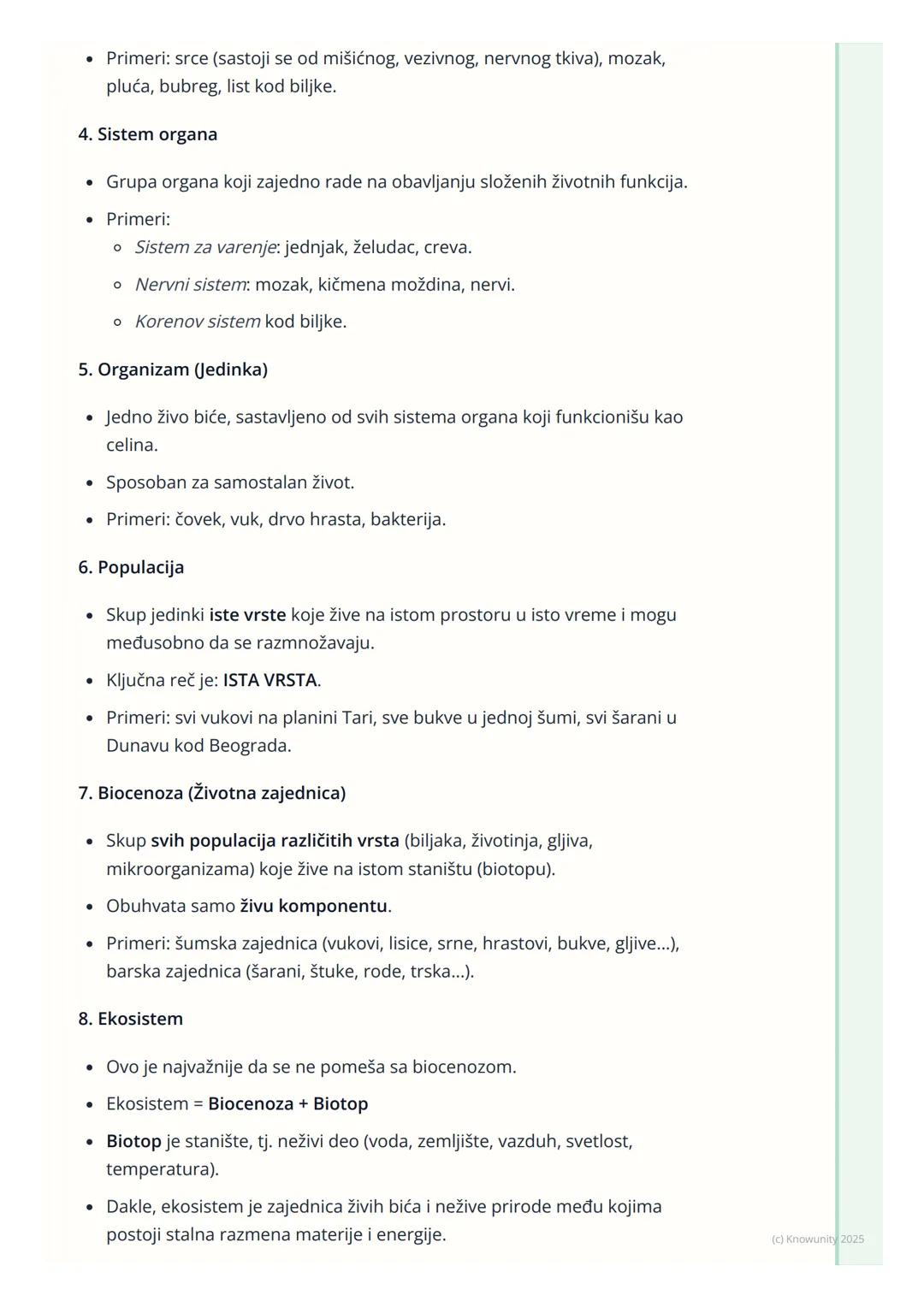 # Nivoi organizacije živog sveta

Uvod u nivoe organizacije

Sva živa bića, od najmanje bakterije do najvećeg drveta, imaju neku vrstu
organ