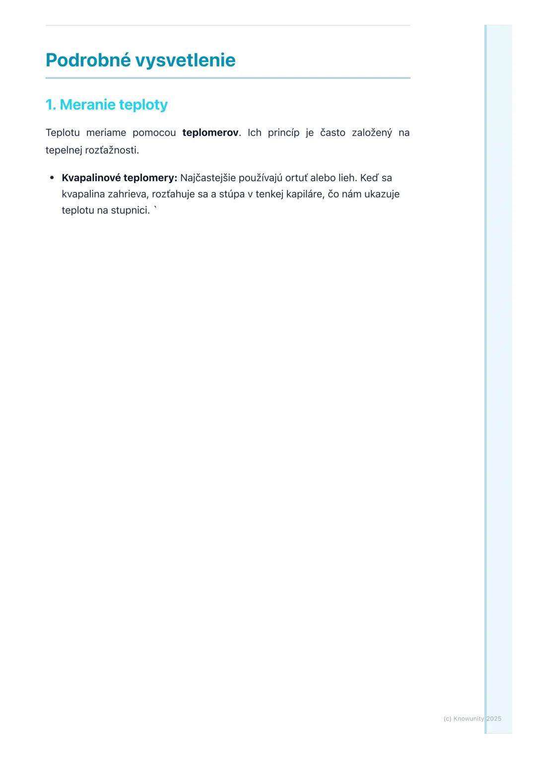 # Teplota a teplo

## Úvod do témy

Ahojte! Dnes si prejdeme dôležitú tému z fyziky - teplotu a teplo. Je to základ
termodynamiky a stretáva