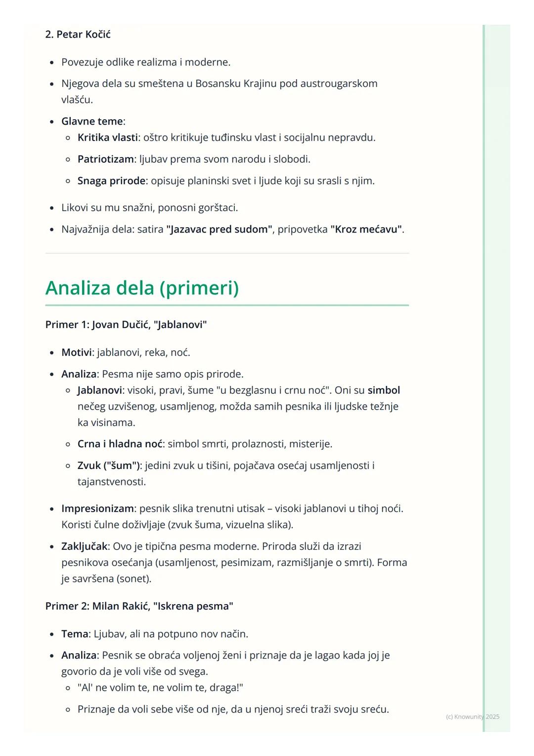 # Počeci moderne u srpskoj
književnosti

## Uvod u početke moderne

Moderna u srpskoj književnosti se javlja krajem 19. i početkom 20. veka,