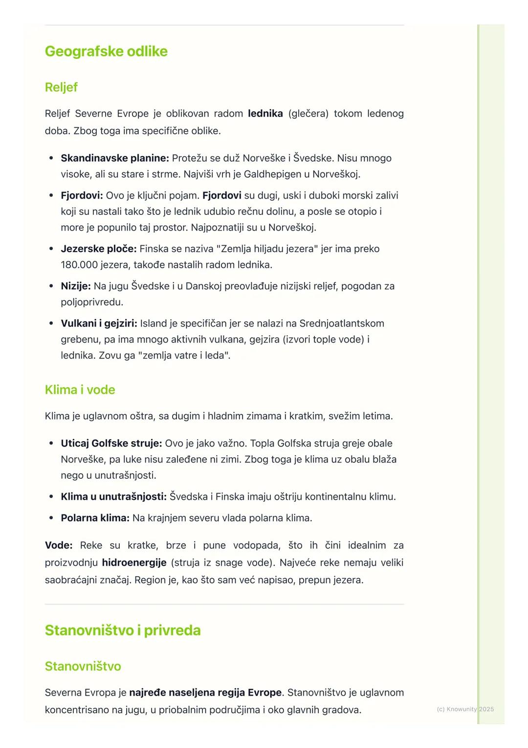 # Severna Evropa

Uvodne napomene o Severnoj Evropi

Severna Evropa je regija koja obuhvata severni deo evropskog kontinenta.
Često se deli 