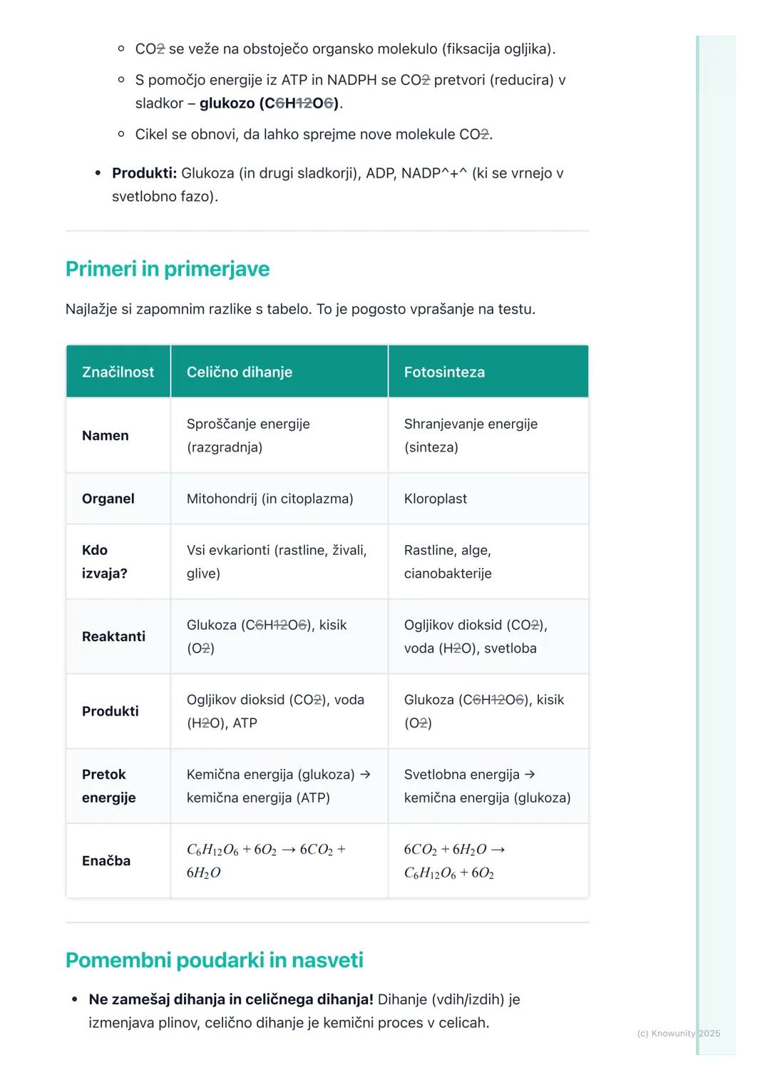# Celično dihanje in fotosinteza

Pregled in uvod

Celično dihanje in fotosinteza sta dva ključna procesa za življenje na Zemlji.
Gre za pro