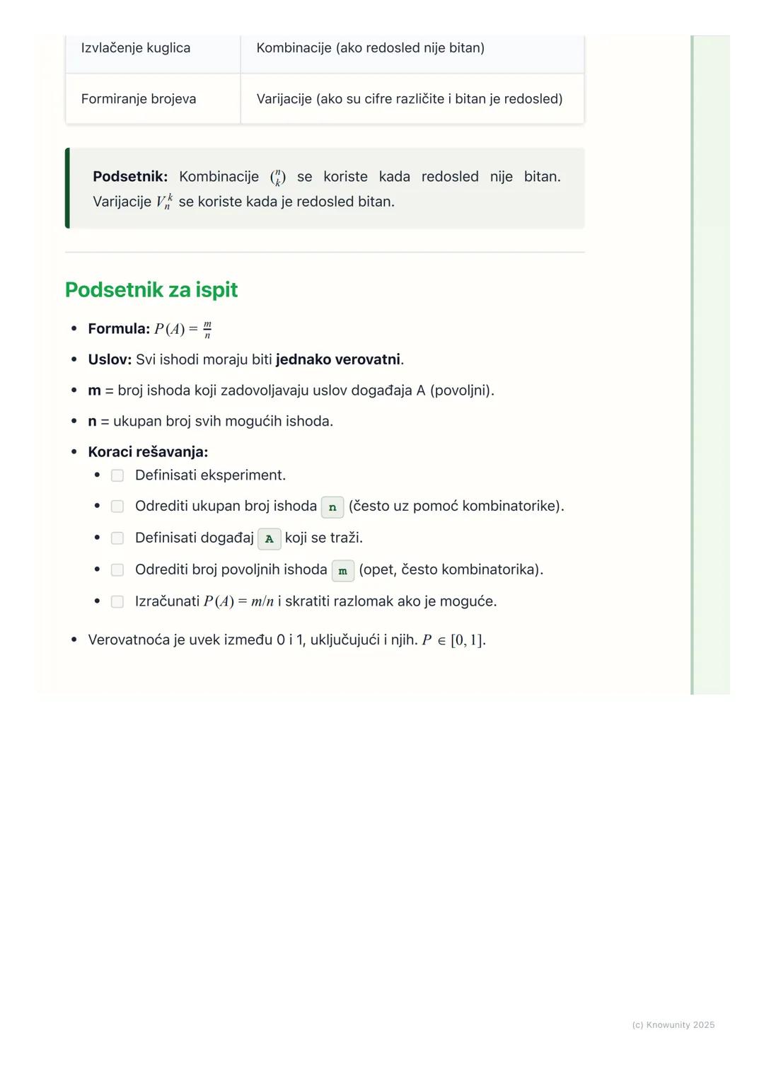 # Klasična definicija
verovatnoće

Klasična definicija verovatnoće

Ovo je osnova cele priče o verovatnoći. Klasična definicija se koristi k