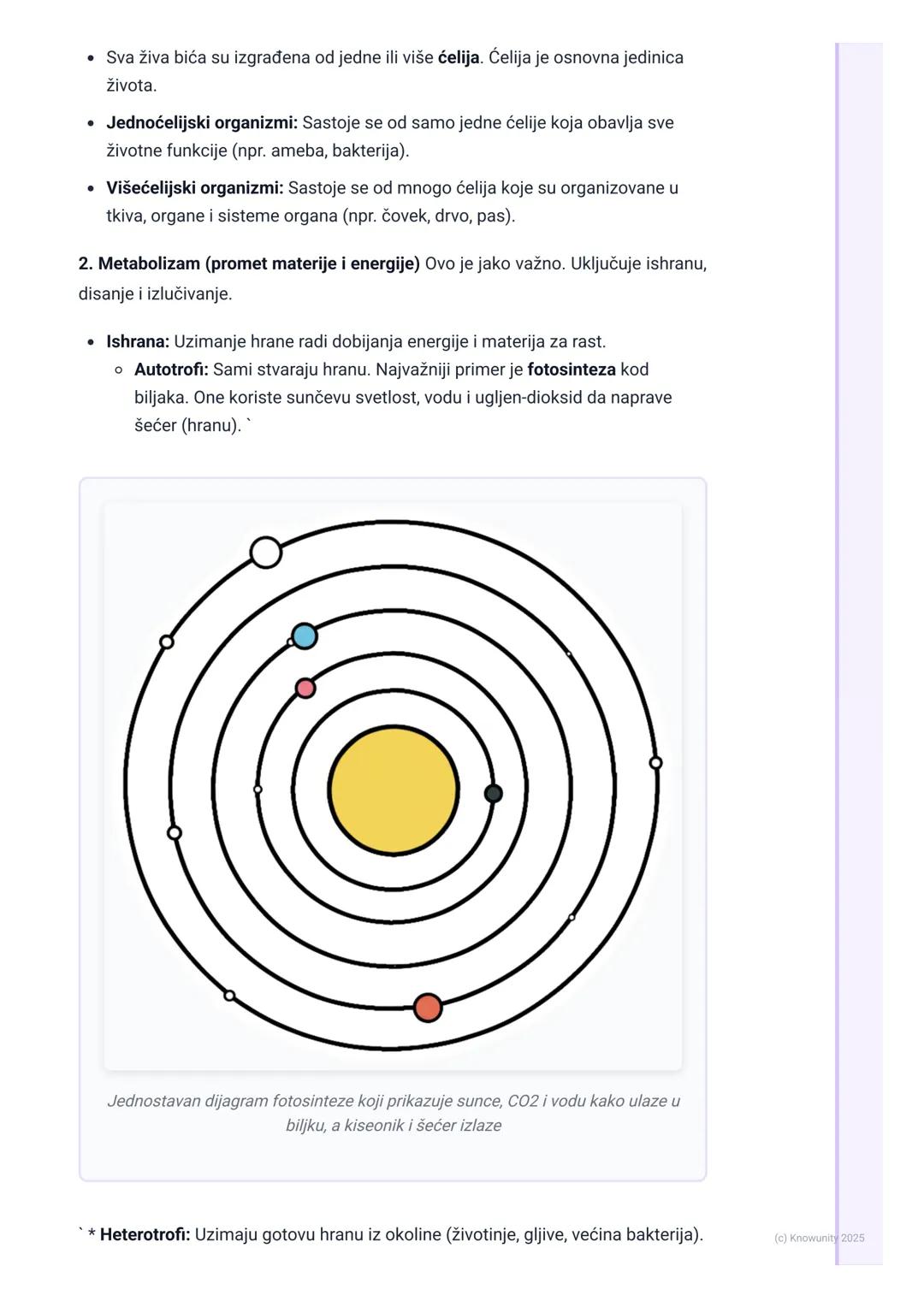 # Osobine živih bića

Uvod u osobine živih bića

Sva živa bića na Zemlji, od najmanje bakterije do najvećeg plavog kita, dele neke
osnovne, 