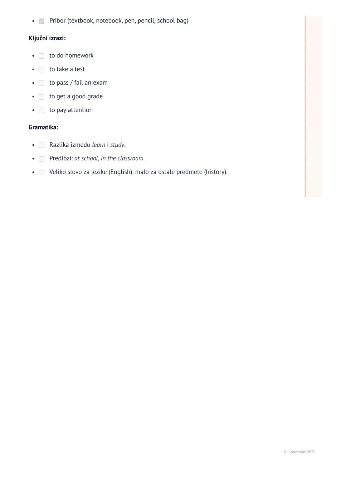 # Škola i učenje (School and
Learning)

Uvod

Ova lekcija se bavi rečima i izrazima koje koristimo kada pričamo o školi. Ovo je
važno da bih