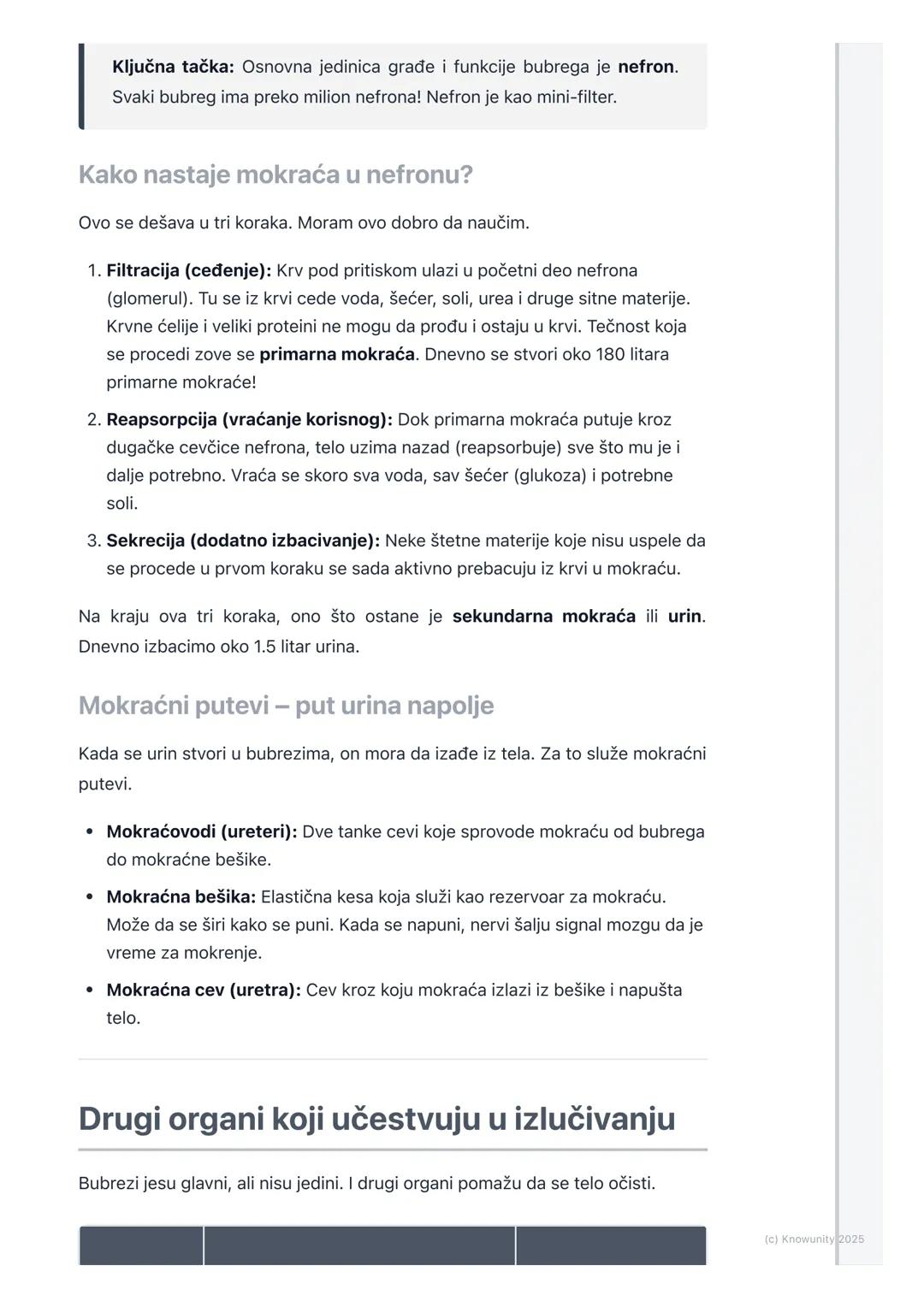 # Sistem organa za izlučivanje

## Uvod u sistem za izlučivanje

Naše telo je kao fabrika koja stalno radi. U tom radu (metabolizmu) stvaraj